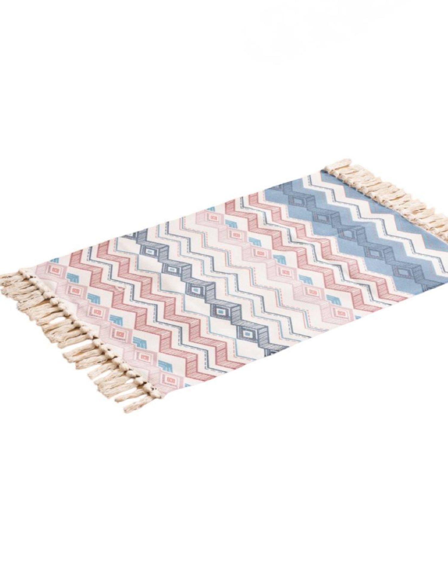 Set 2 Alfombras de Lino 60x90 cm para Bajada de Cama 4n01-0
