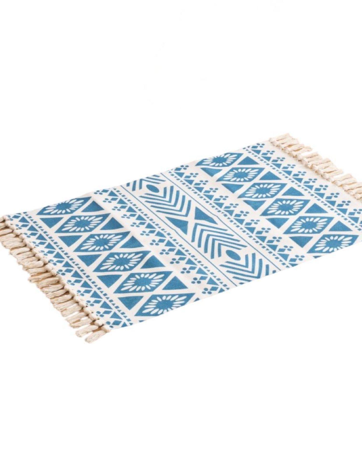 Set 2 Alfombras de Lino 60x90 cm para Bajada de Cama 4n01-0