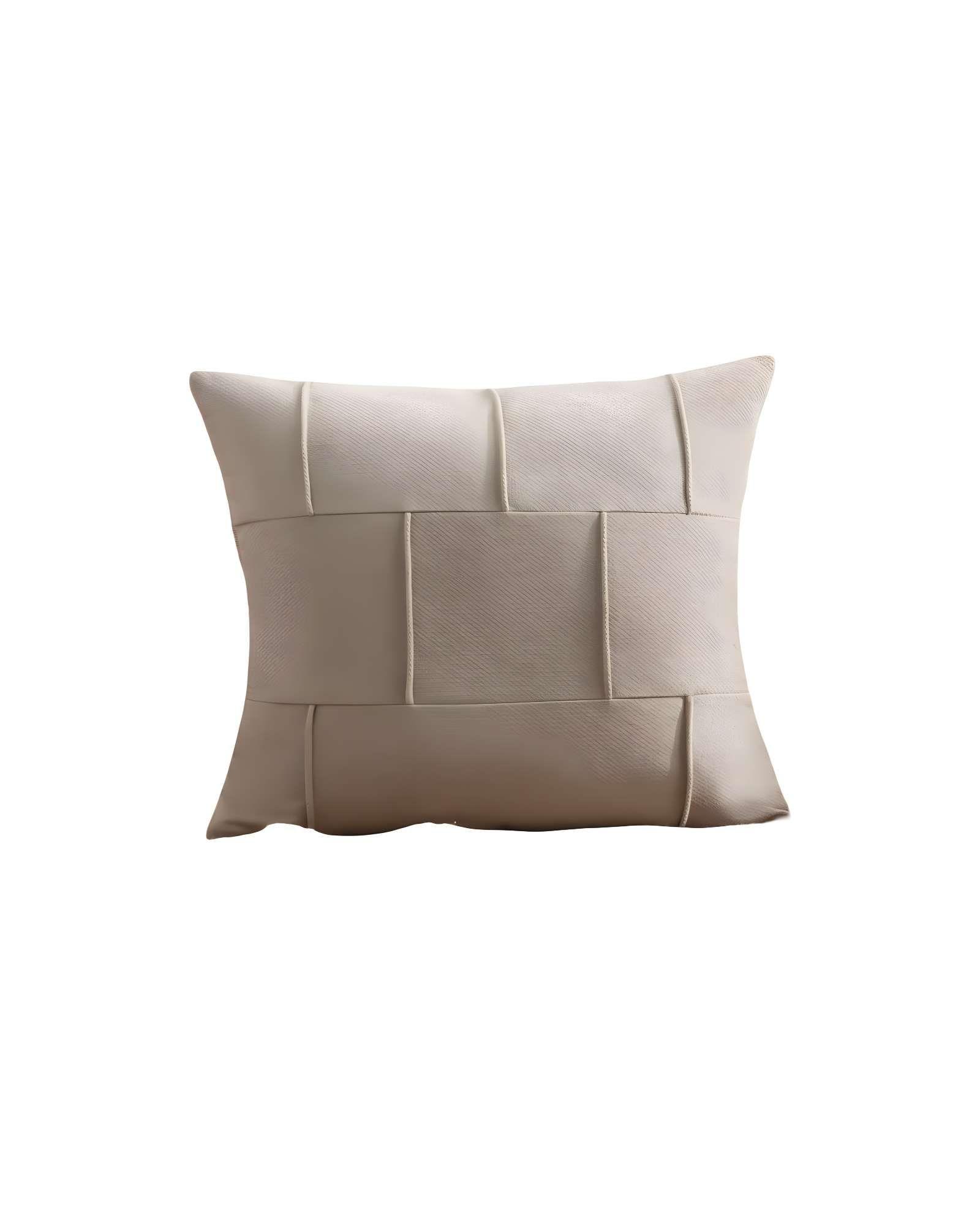 SET DE 4 FUNDAS DE COJIN PLISADA 45X45 BEIGE-1