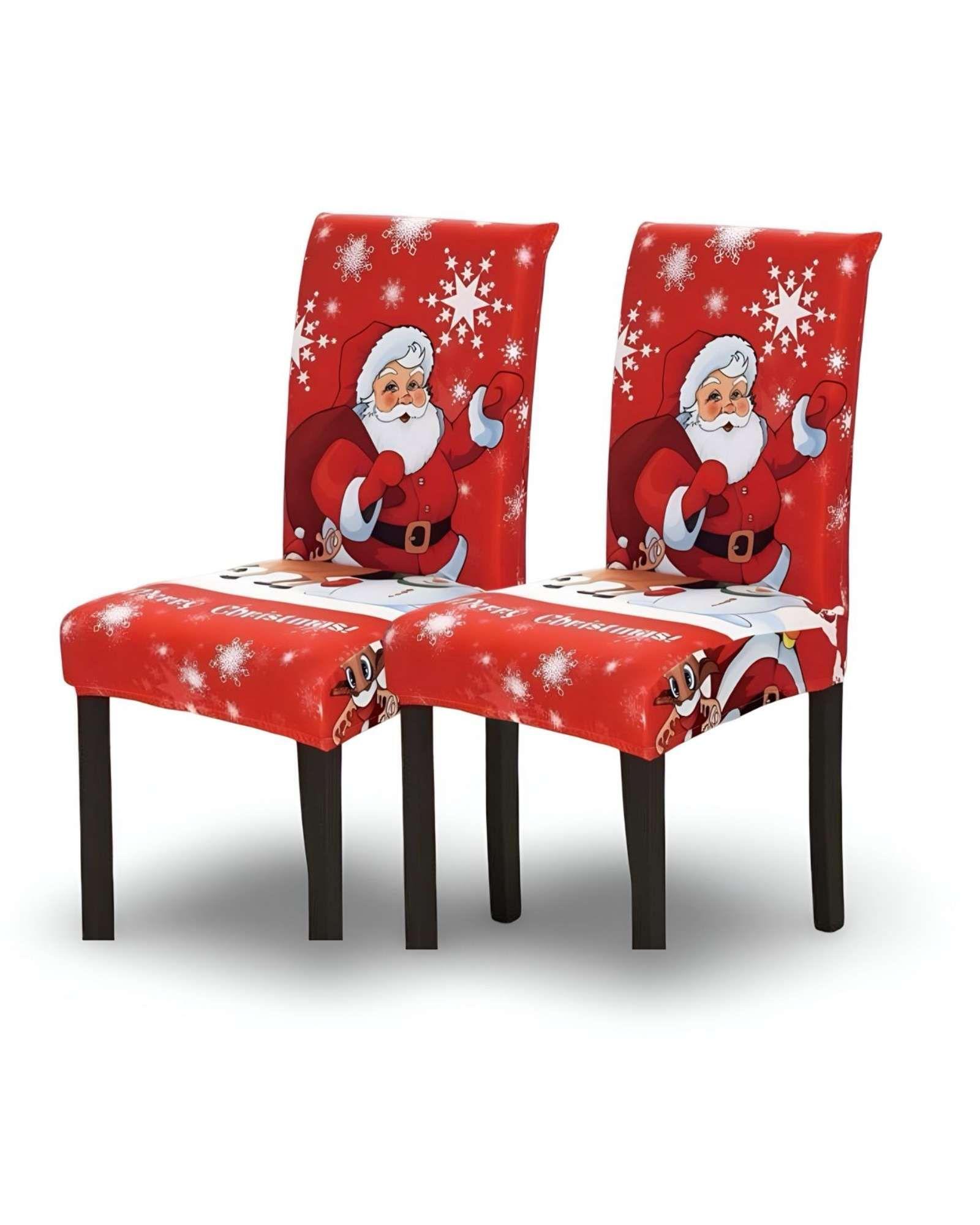 SET DE 6 FUNDAS PARA SILLAS DE NAVIDAD N04-2
