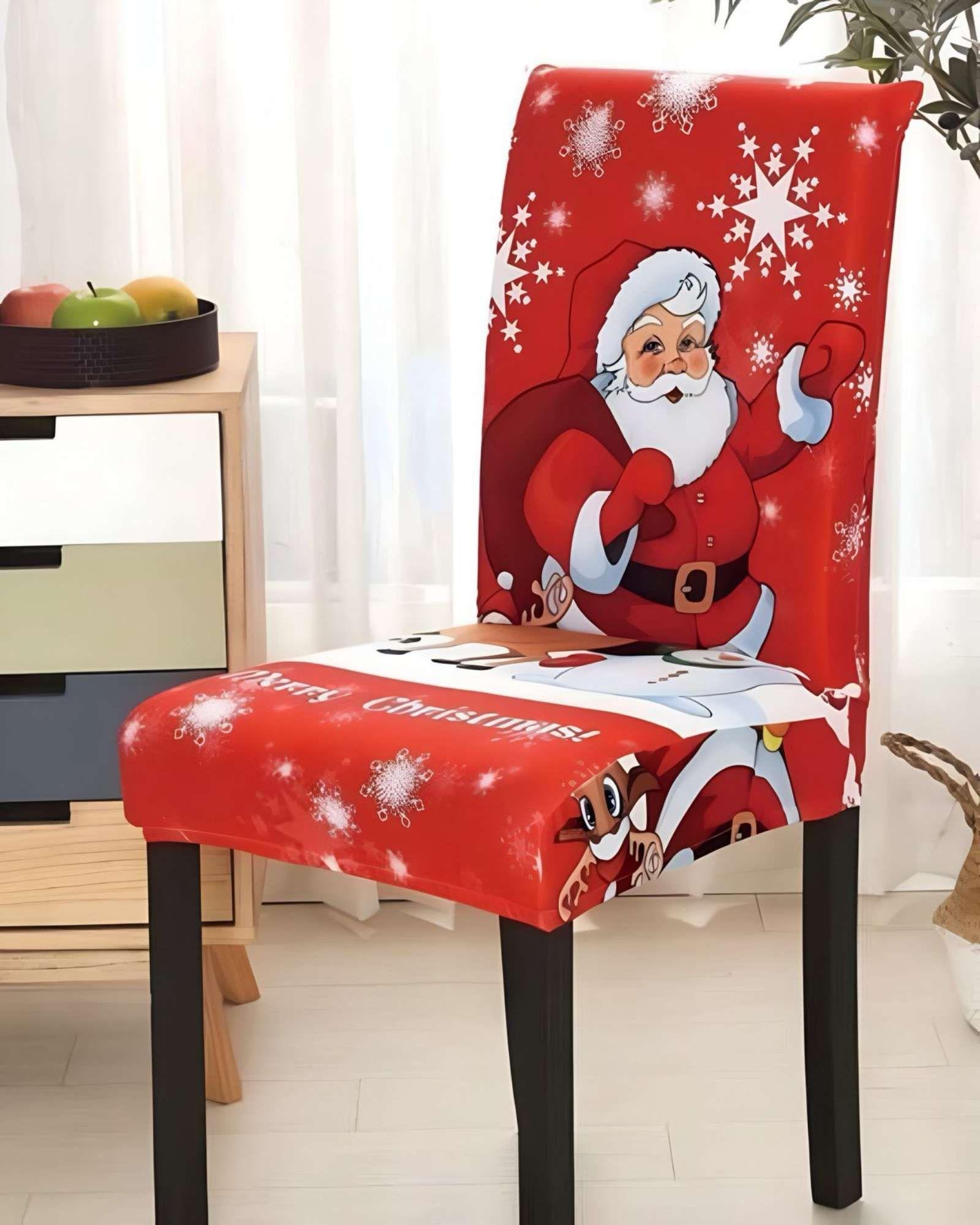 SET DE 6 FUNDAS PARA SILLAS DE NAVIDAD N04-3