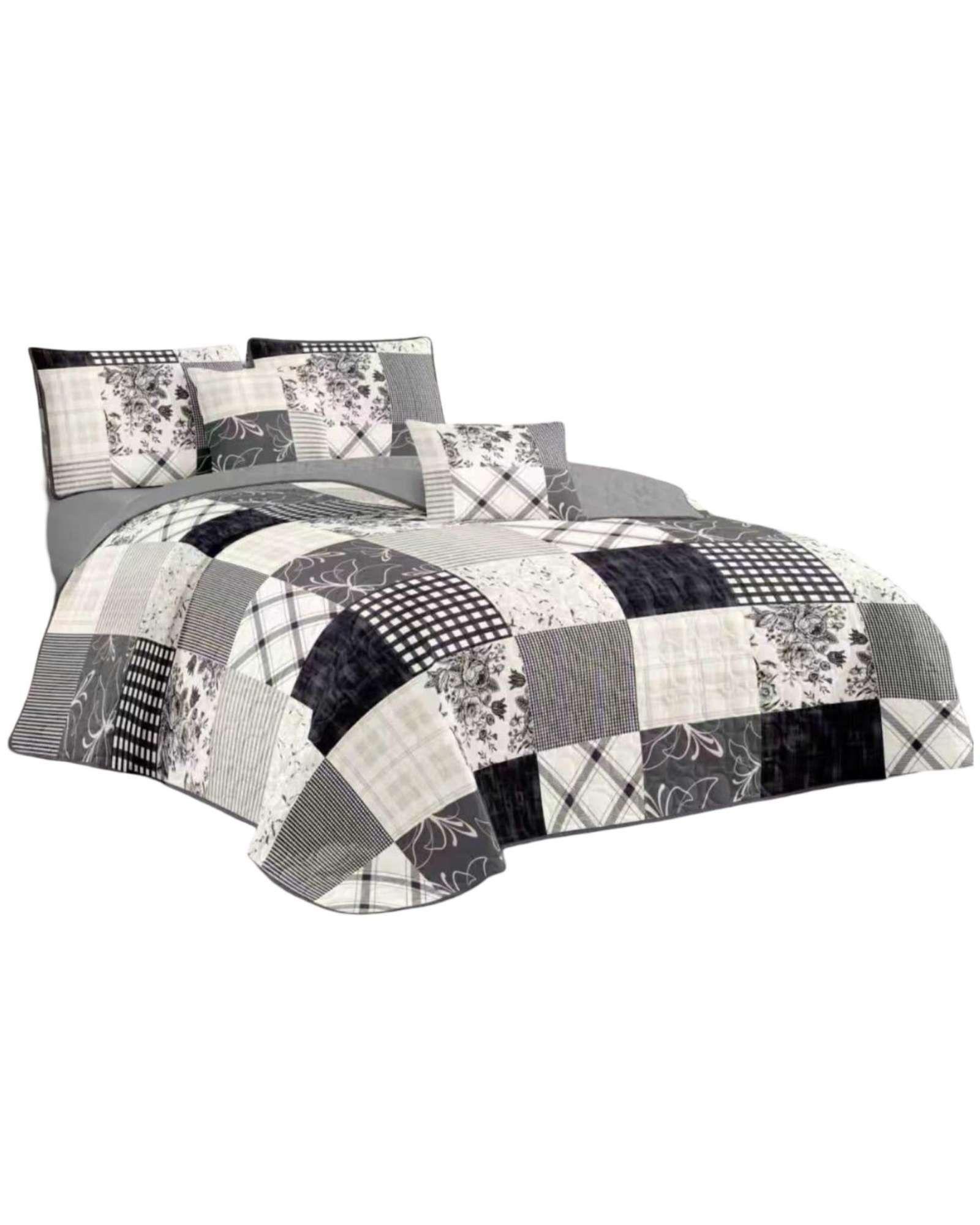 quilt cubrecama verano plaza y media V03-0