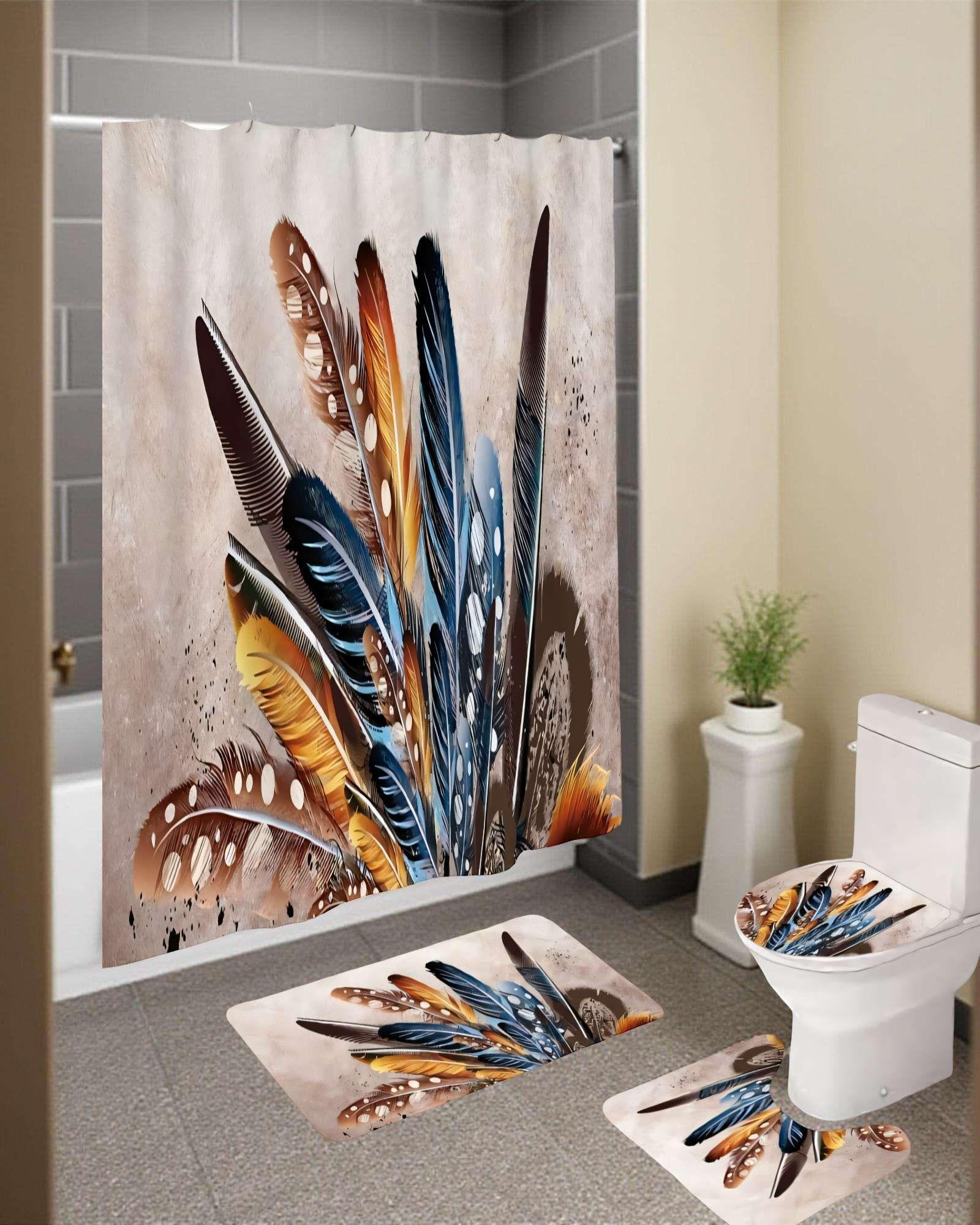 SET DE 4 PIEZAS PARA BAÑO CON ESTAMPADO 24-3