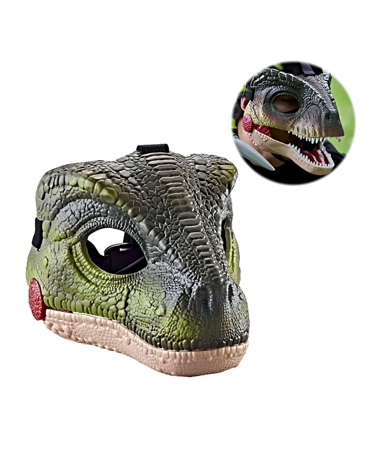 Juguete Máscara infantil de Dinosaurio VERDE-1