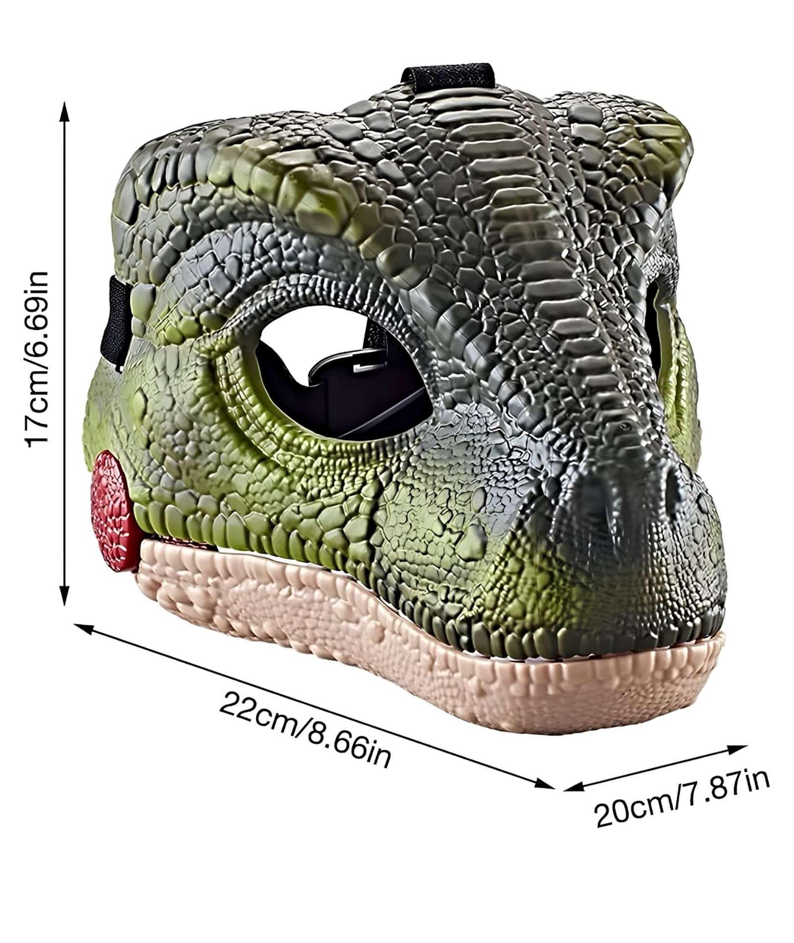 Juguete Máscara infantil de Dinosaurio VERDE-2