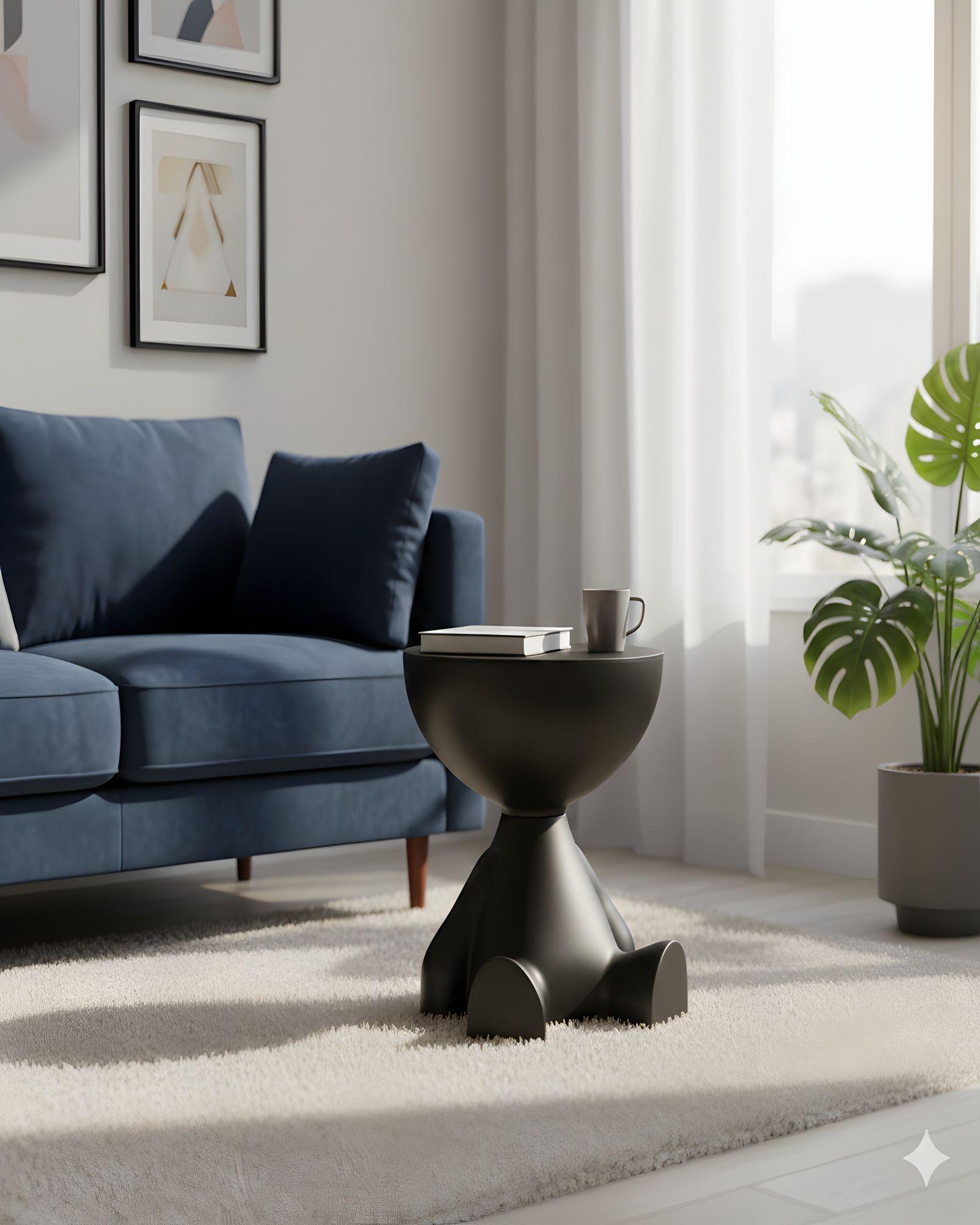 MESA ELEGANTE DE ARRIMO NEGRO-2