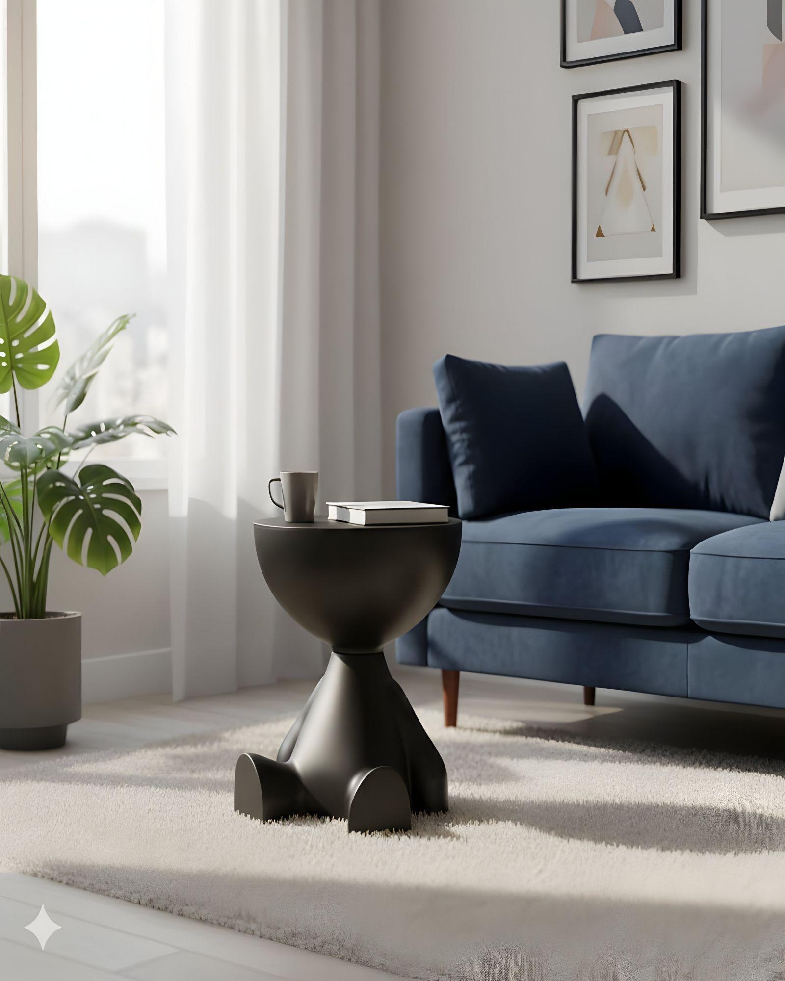 MESA ELEGANTE DE ARRIMO NEGRO-3