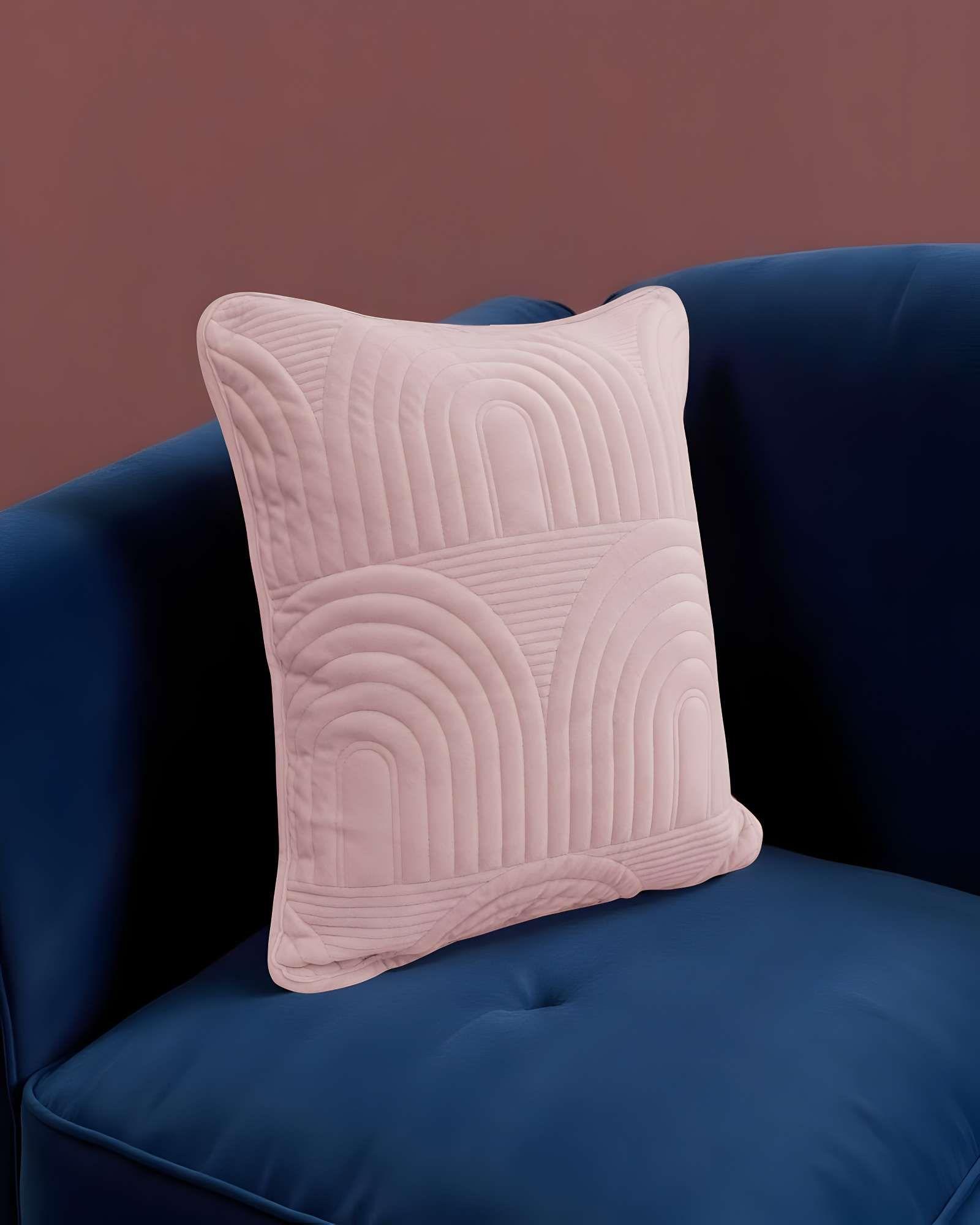 PACK DE 4 FUNDAS DE COJIN SERIE ARCO 45X45 CM ROSA-3