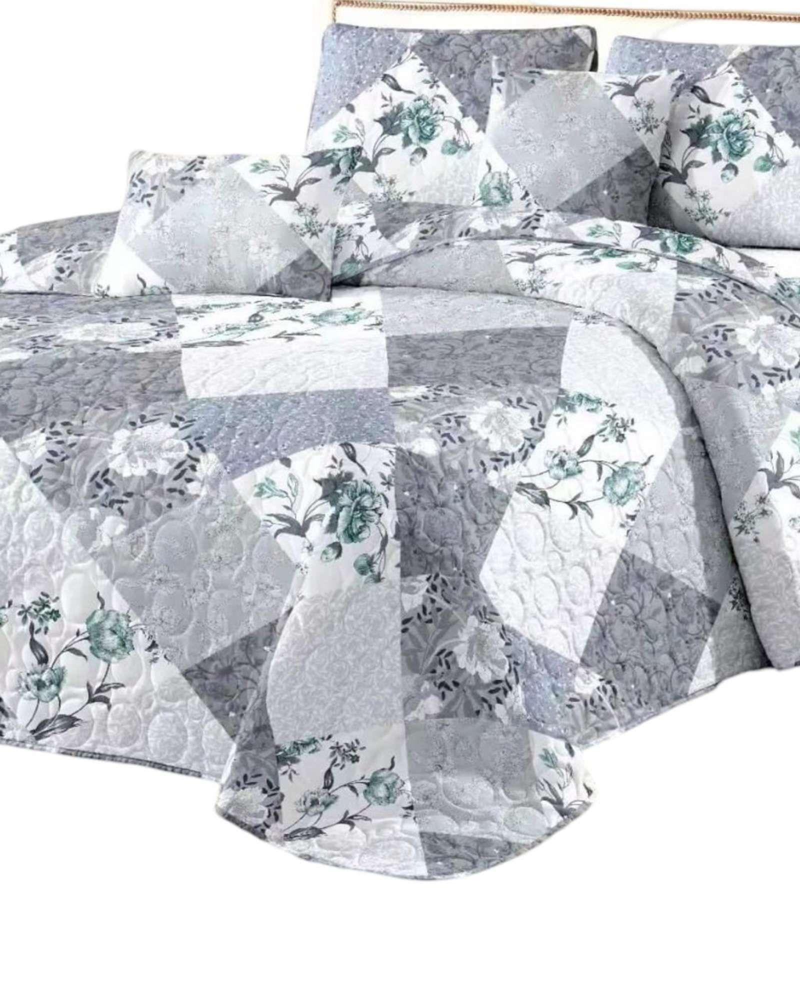 CUBRECAMA QUILT PRIMAVERA VERANO PLAZA Y MEDIA Y21-2