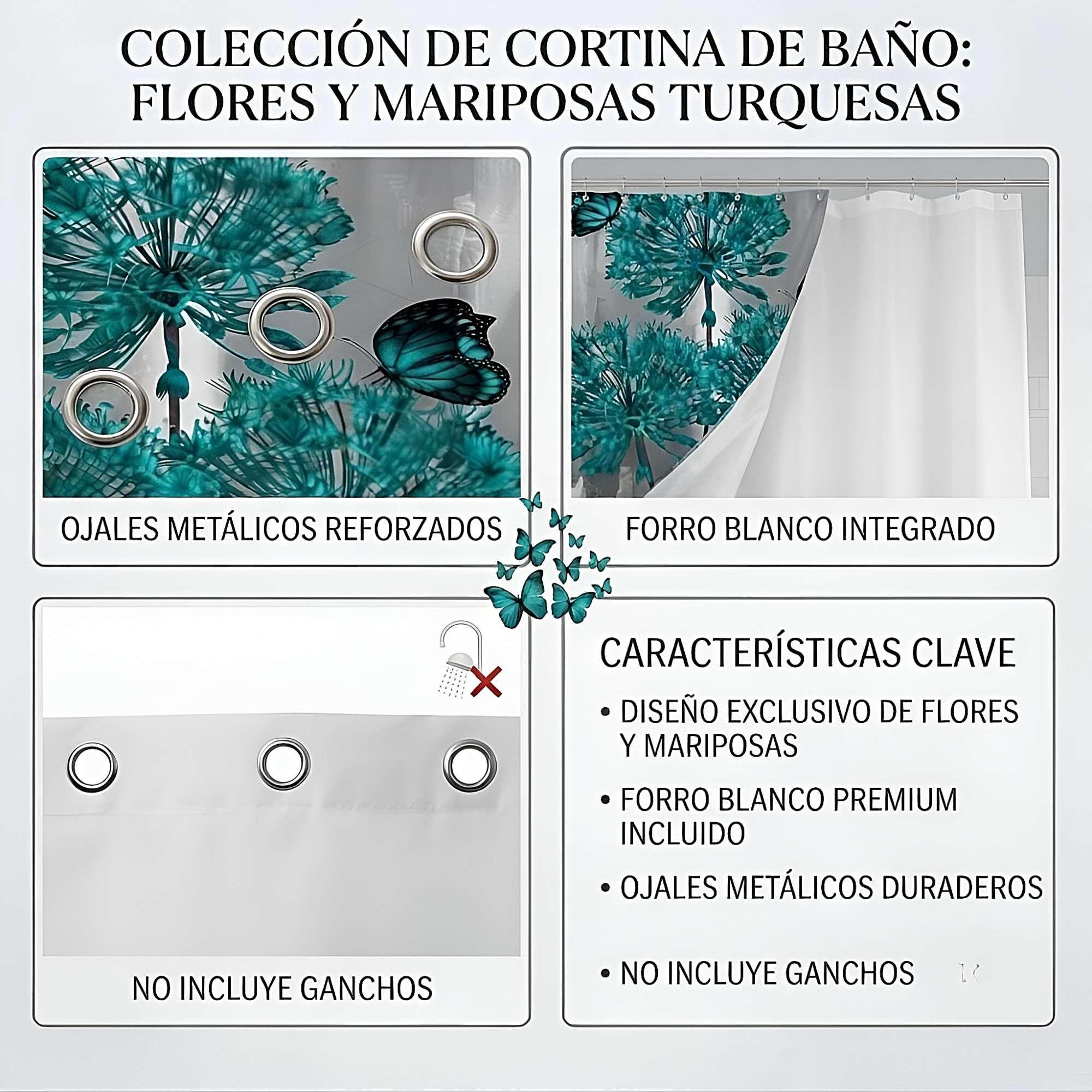 CORTINA DE BAÑO CON FORRO 180X180 CM CB24-3