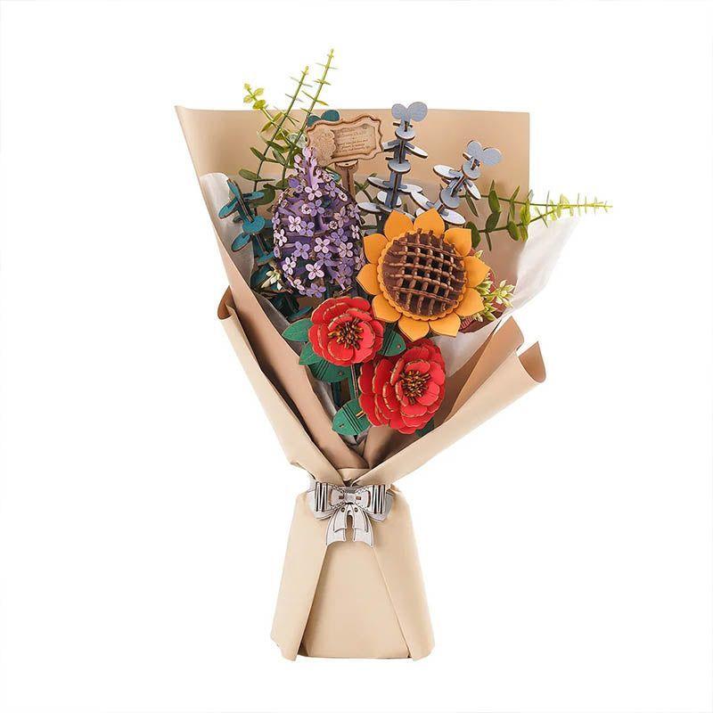 Flor de Madera Ramo de flores Rolife-0