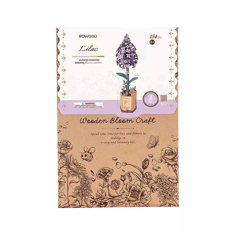 Flor de Madera Lilas Licac Rolife-1