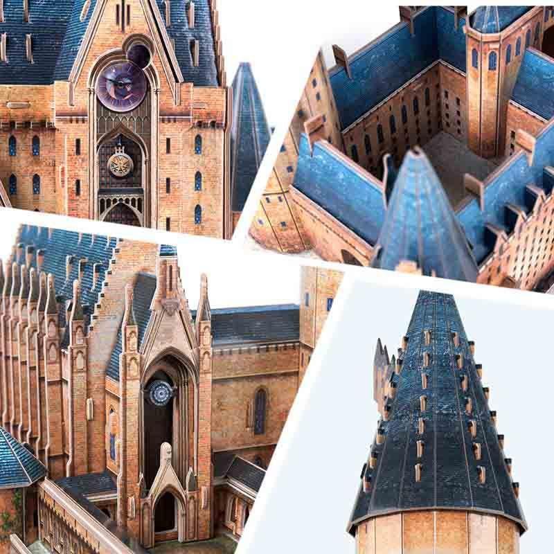 Harry Potter Great Hall Gran Salon Rompecabezas 3D Cubicfun-2