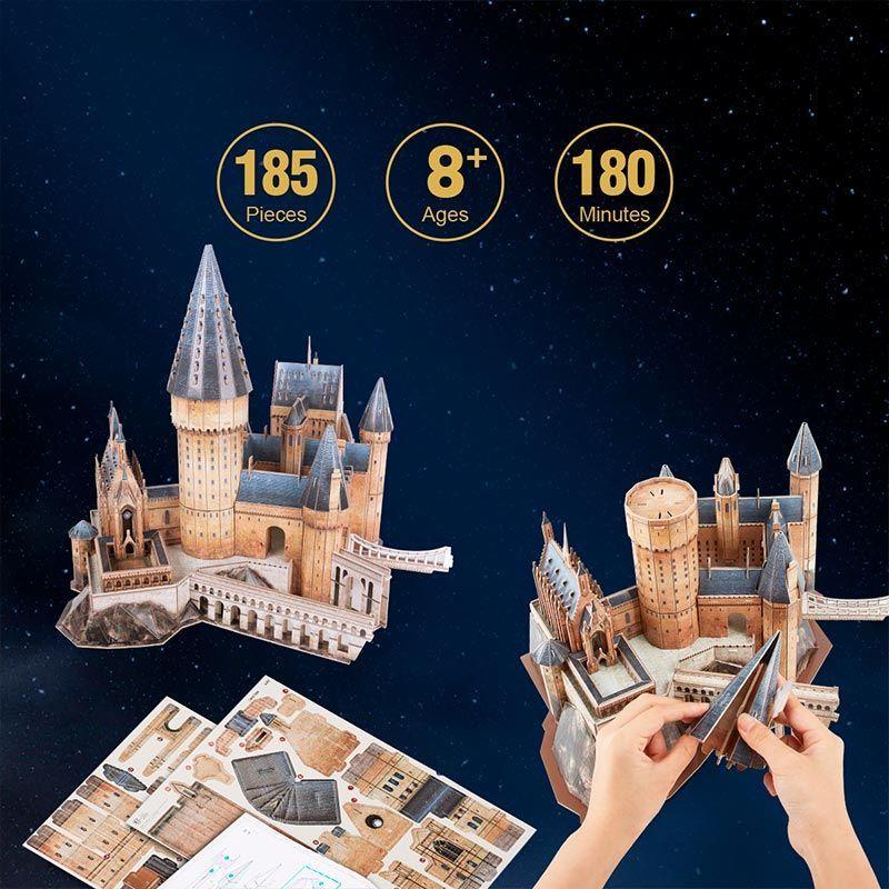 Harry Potter Great Hall Gran Salon Rompecabezas 3D Cubicfun-3