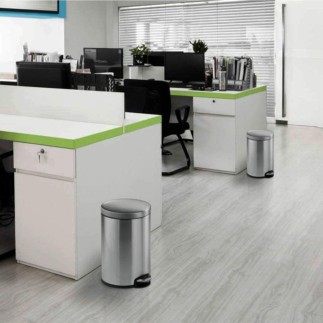 Papelero 30L Acero Inoxidable Con Pedal-2