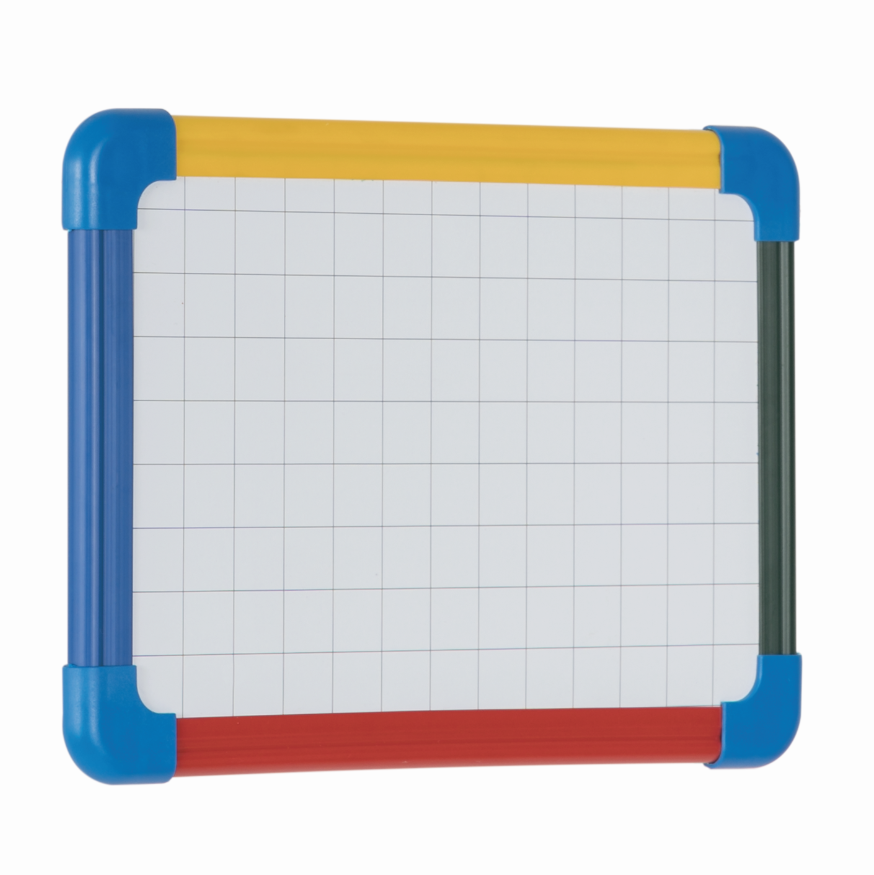 Pizarra Blanca A4 Marco Plástico Colorido-1