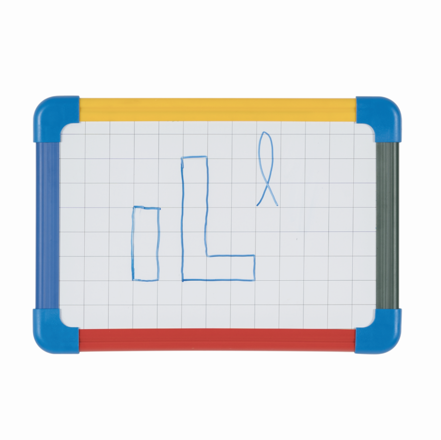 Pizarra Blanca A4 Marco Plástico Colorido-3