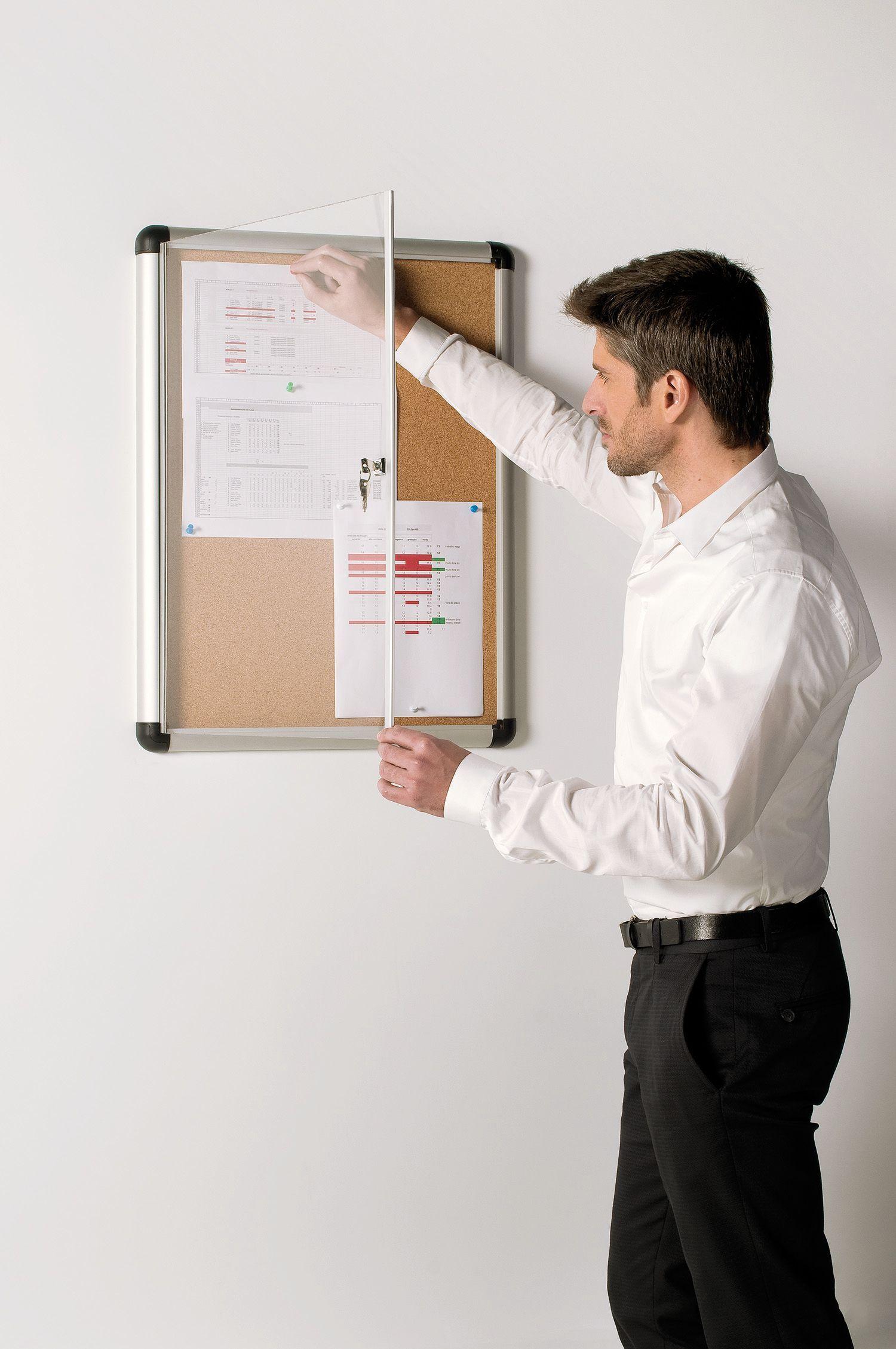 Vitrina Diario Mural Corcho 12 A4 94×98,1cm-2