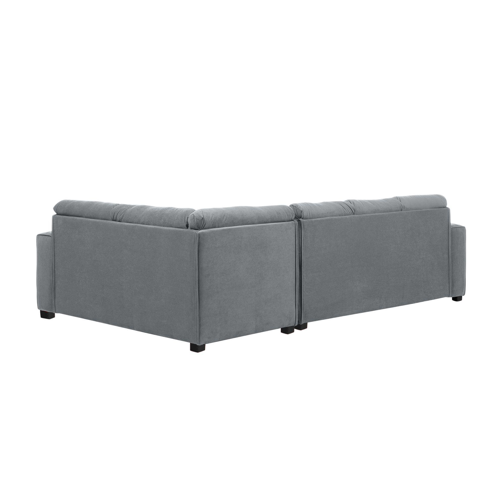 Seccional Dubai 5C Resortes Gris DE-4