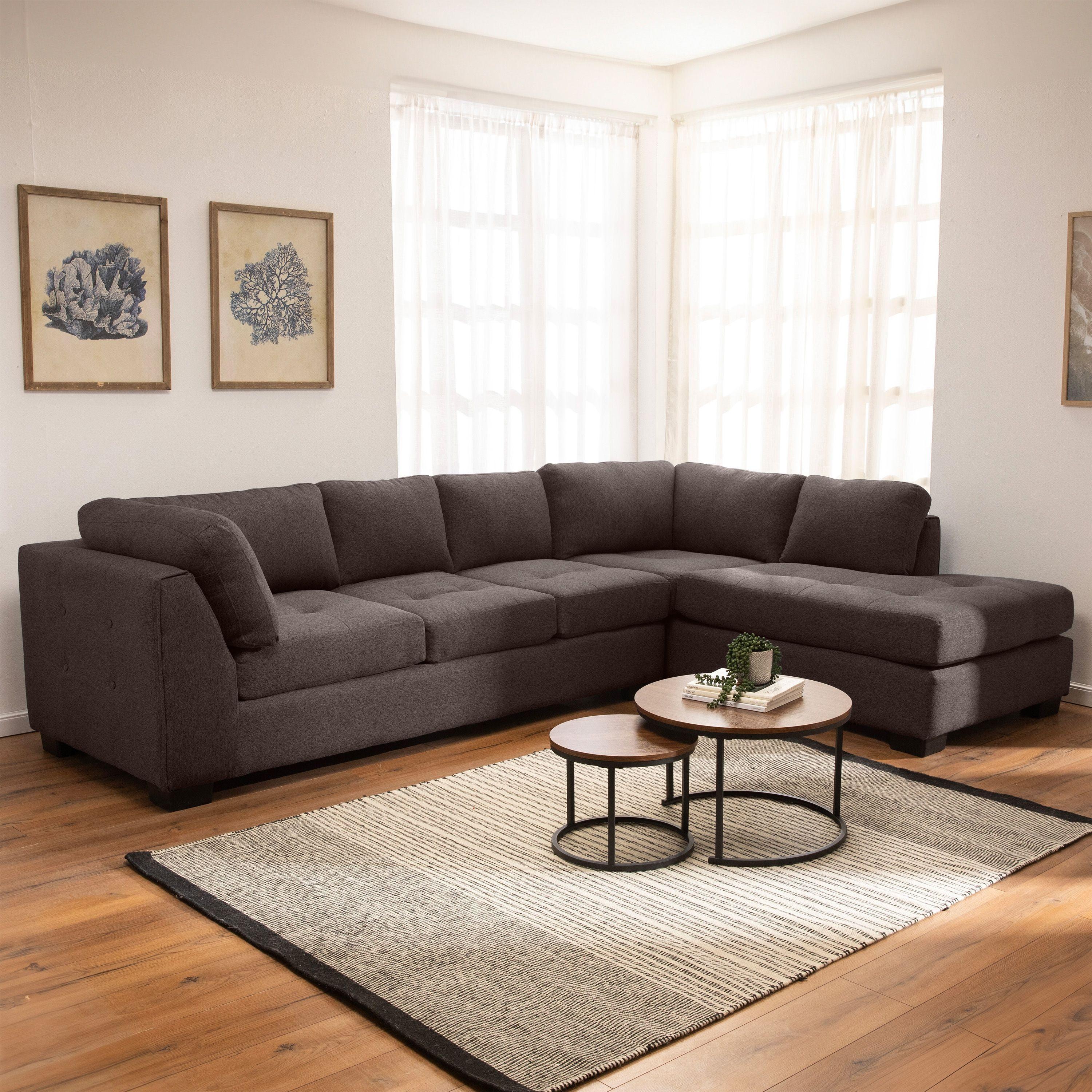 Sofa Seccional Londres 6 Cuerpos Lino Moro Derecho Resortes-0