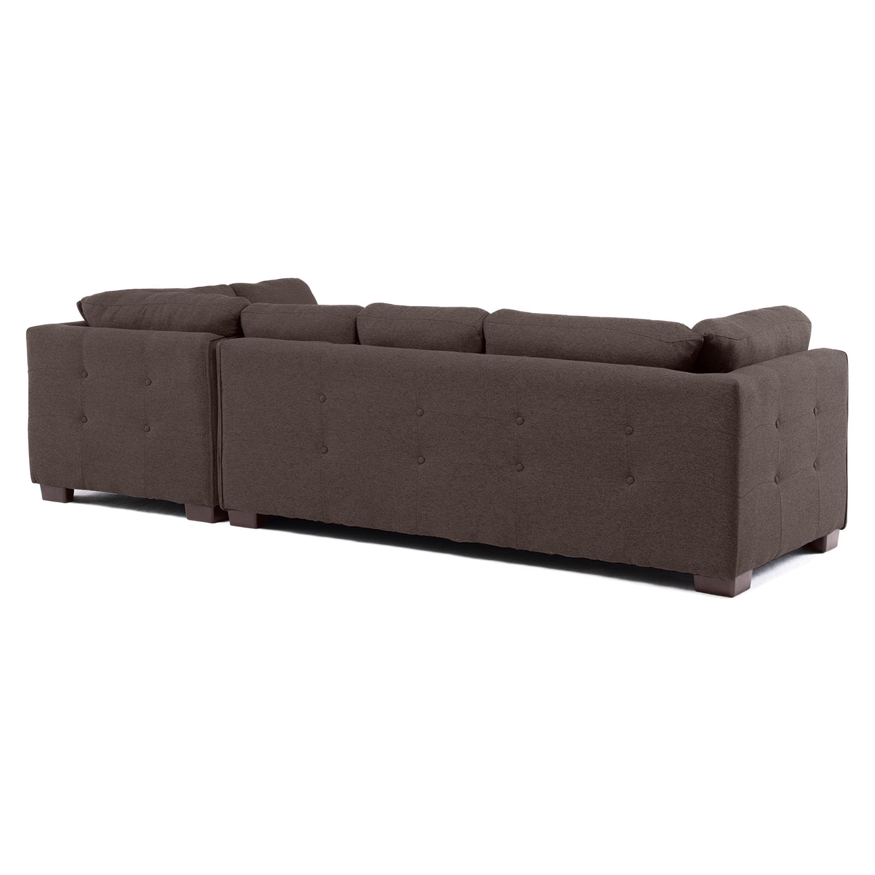 Sofa Seccional Londres 6 Cuerpos Lino Moro Derecho Resortes-6