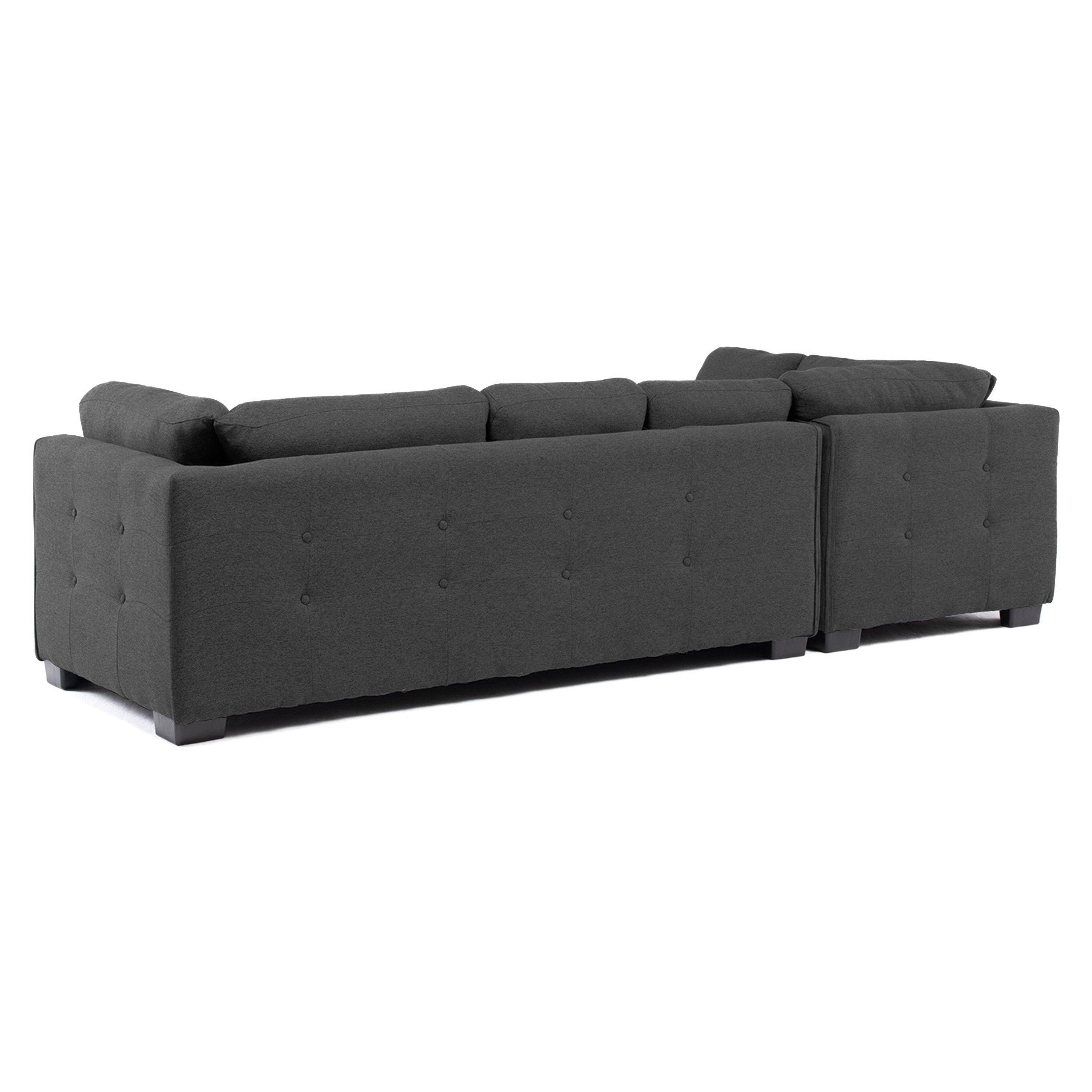 Sofa Seccional Londres 6 Cuerpos Lino Marengo Izquierdo Resortes-4