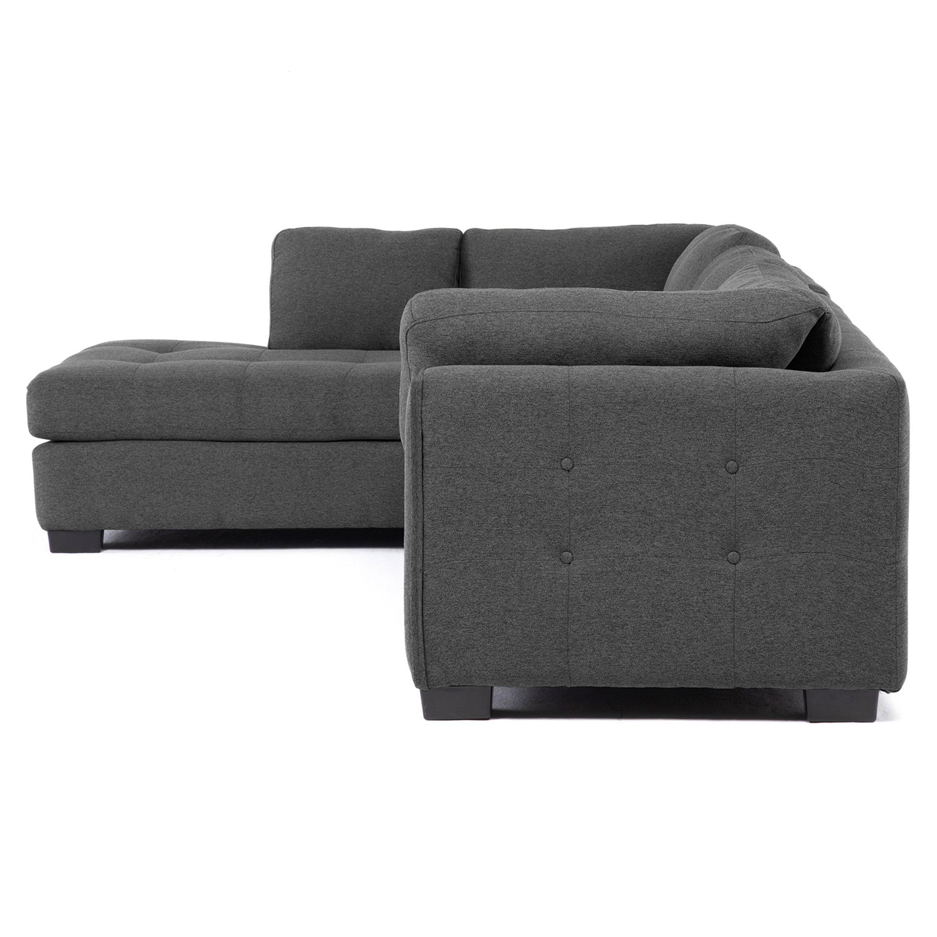 Sofa Seccional Londres 6 Cuerpos Lino Marengo Izquierdo Resortes-5