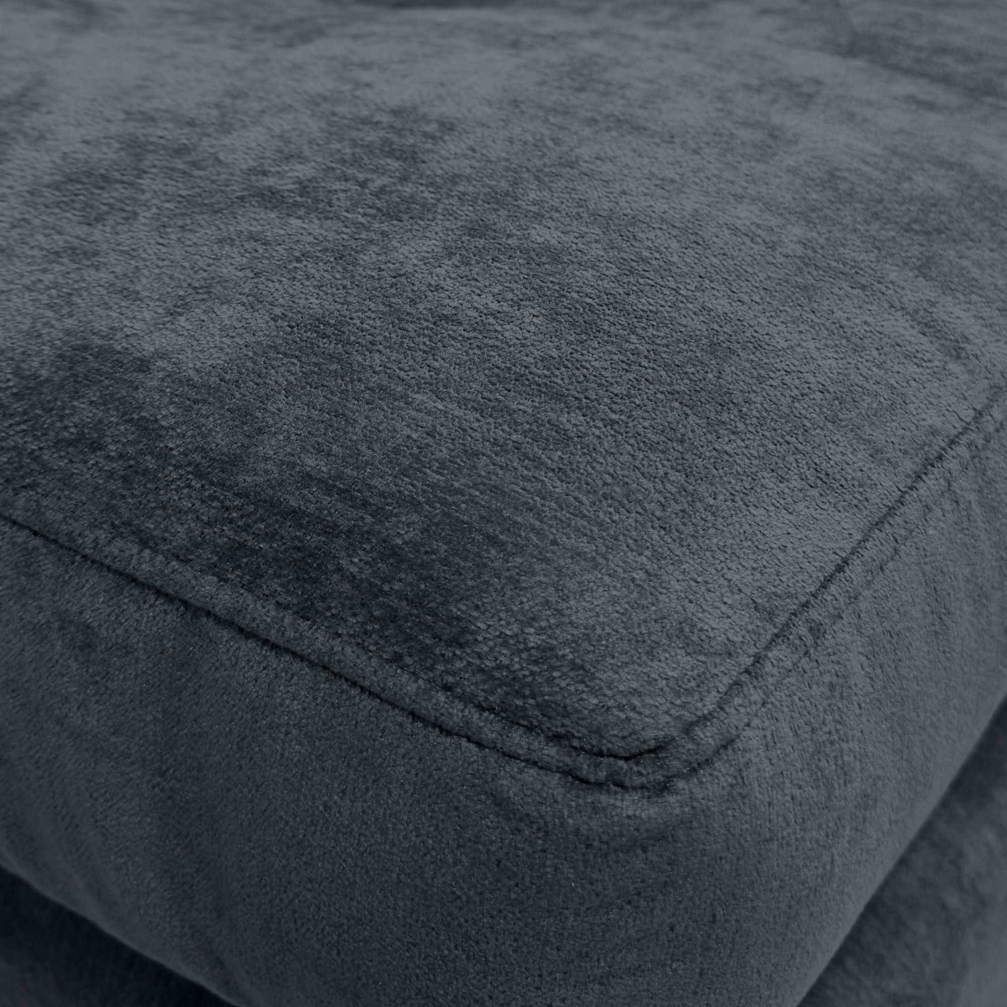 Sofa Seccional Londres 6 Cuerpos Chenille Marengo Izquierdo Resortes-7
