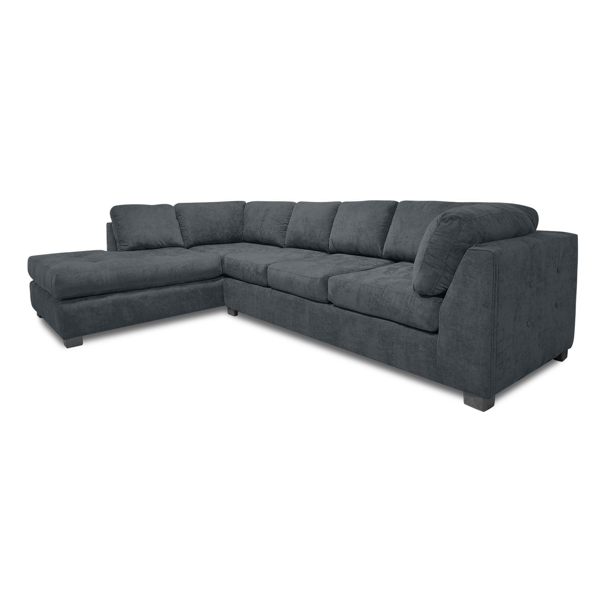 Sofa Seccional Londres 6 Cuerpos Chenille Marengo Izquierdo Resortes-3