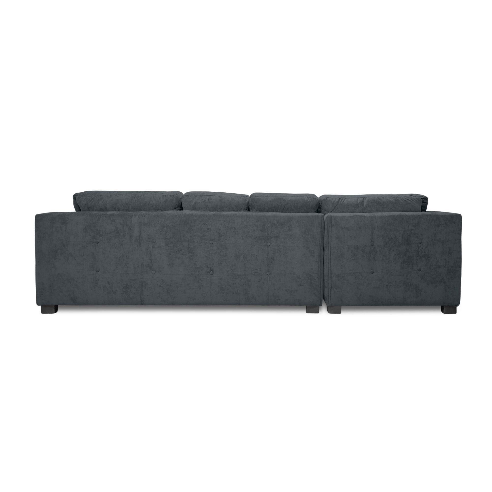 Sofa Seccional Londres 6 Cuerpos Chenille Marengo Izquierdo Resortes-4