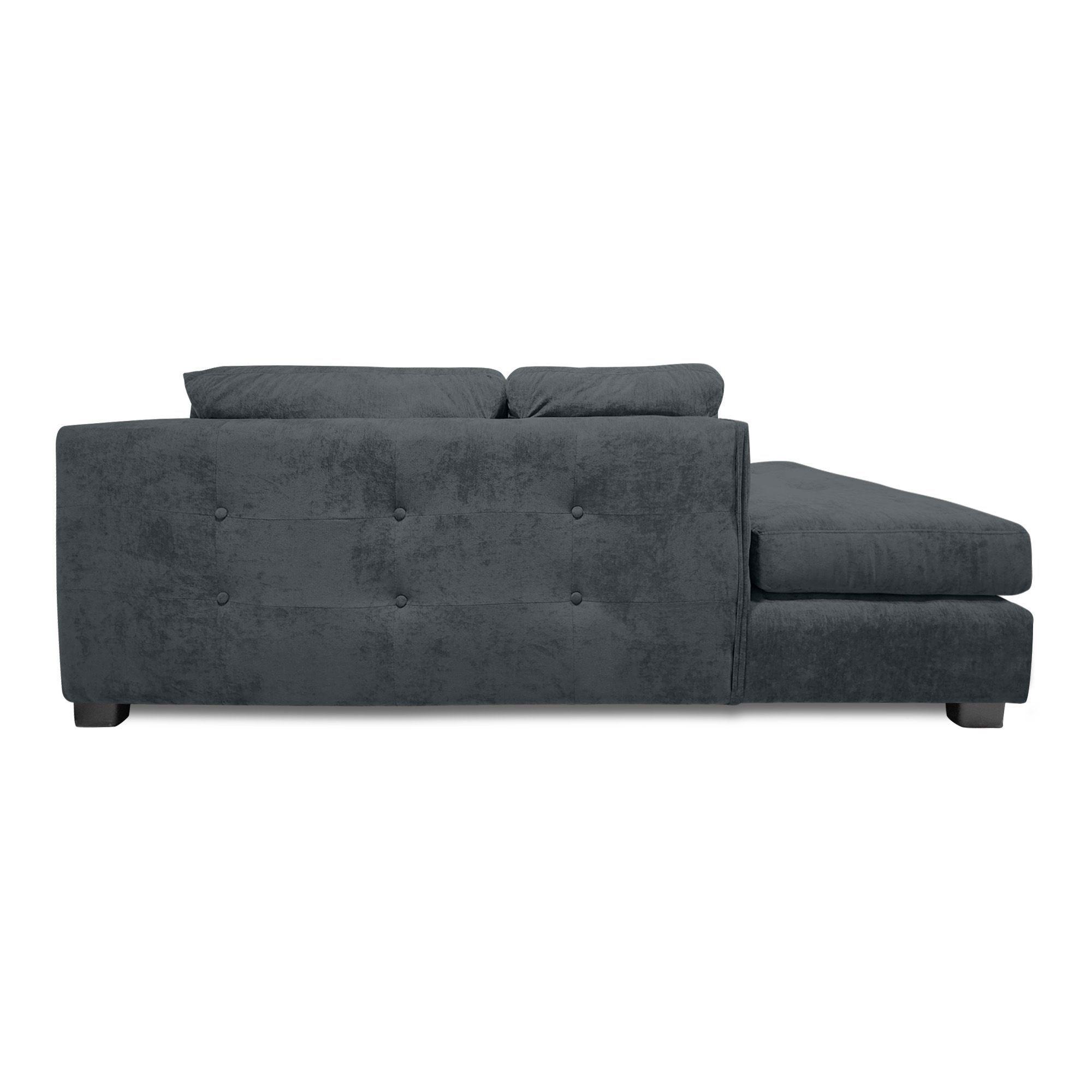 Sofa Seccional Londres 6 Cuerpos Chenille Marengo Izquierdo Resortes-5