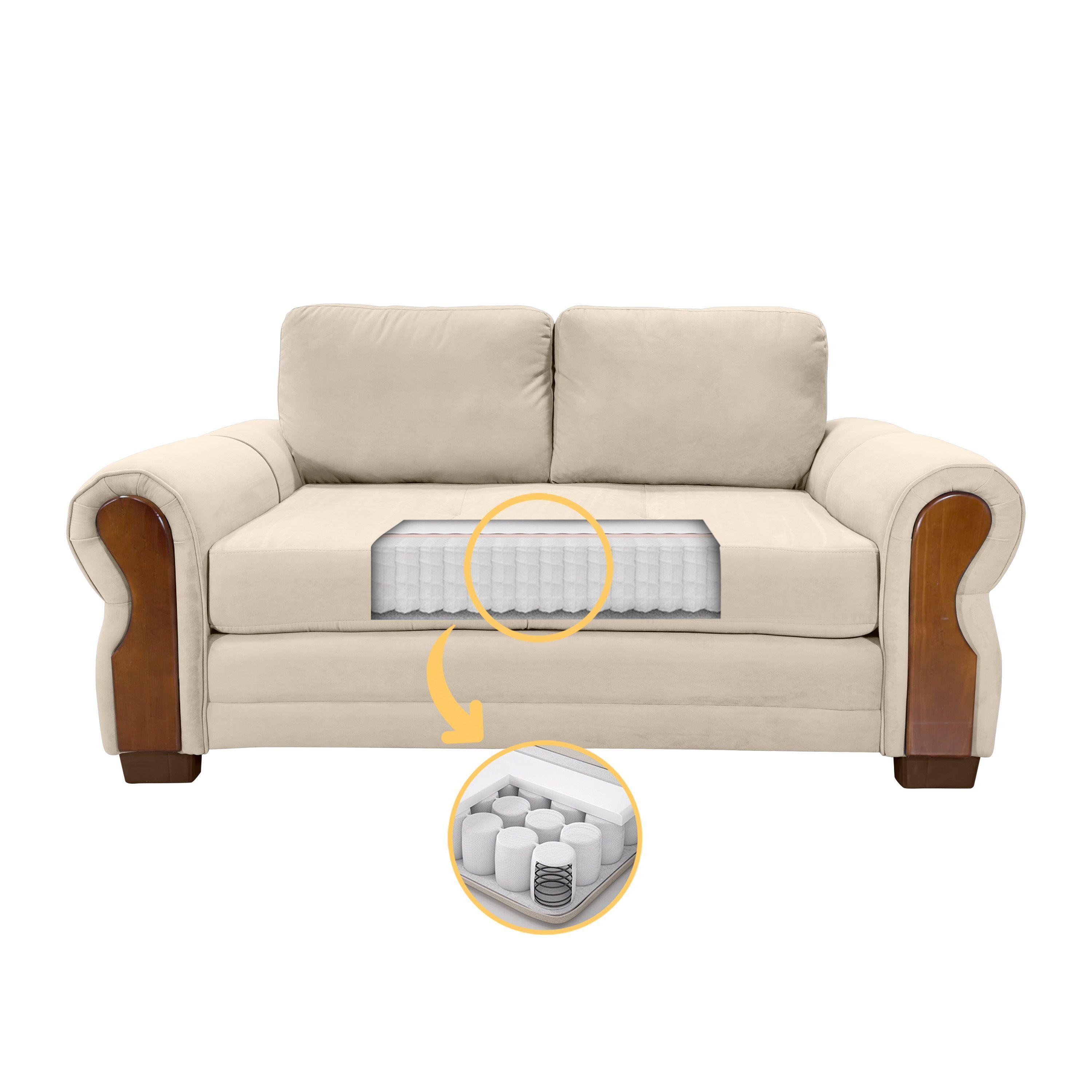 SOFA OREGON RES FELPA BEIGE 2C-2