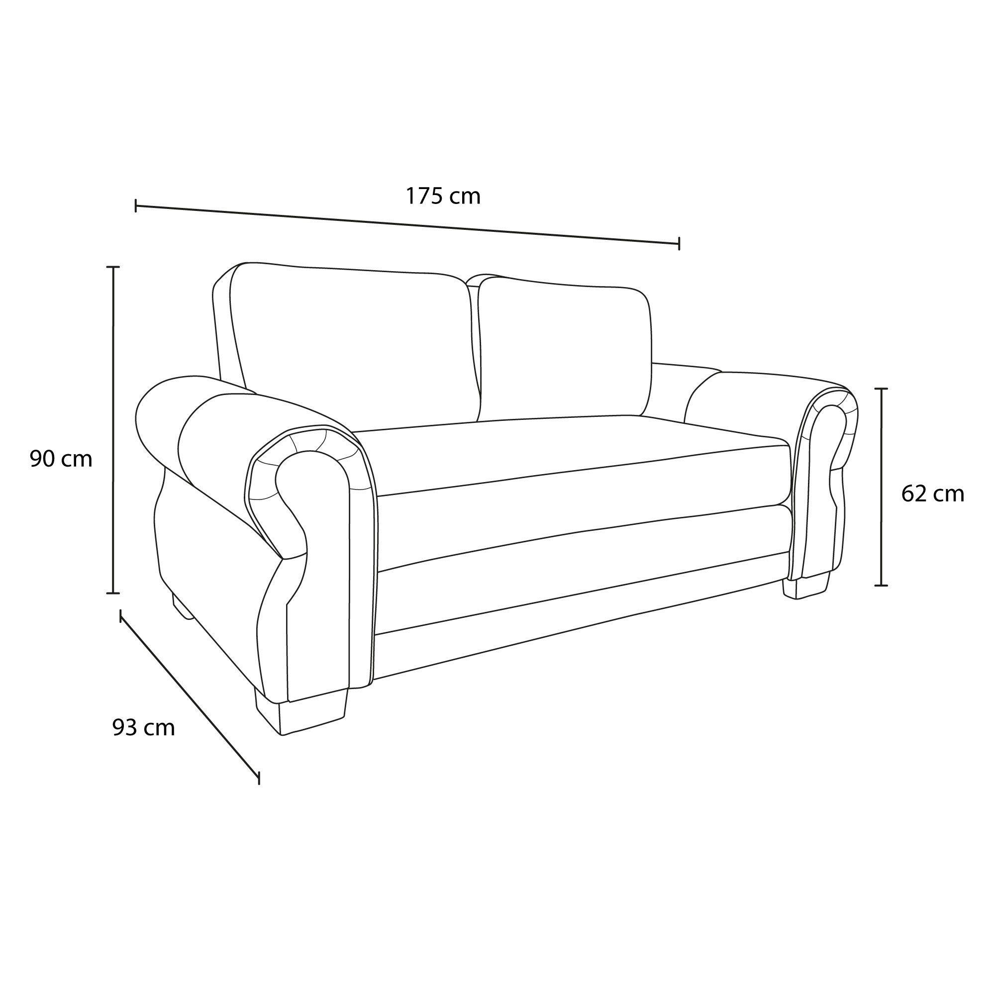 SOFA OREGON RES FELPA BEIGE 2C-7