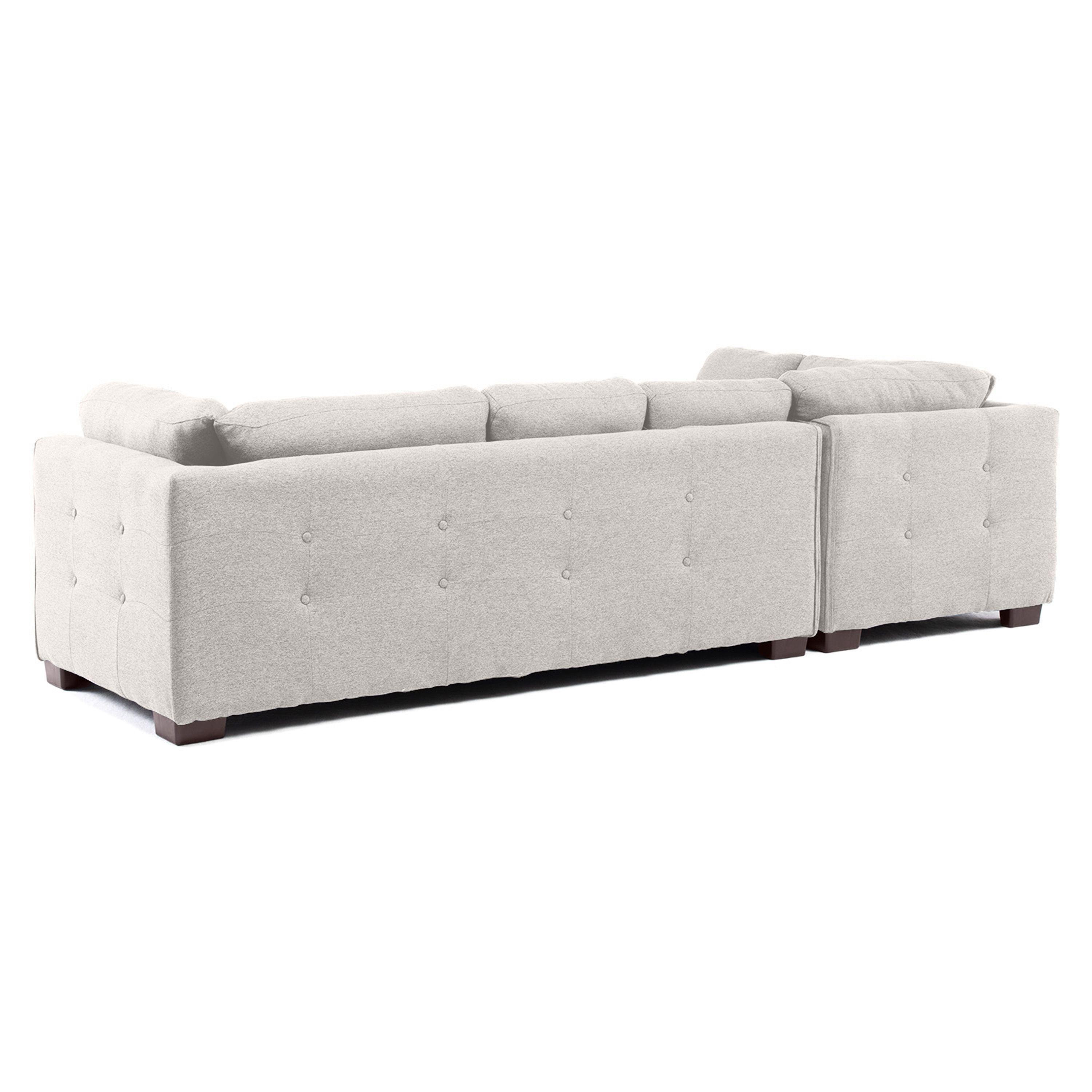 Sofa Seccional Londres 6 Cuerpos Lino Beige Izquierdo Resortes-4