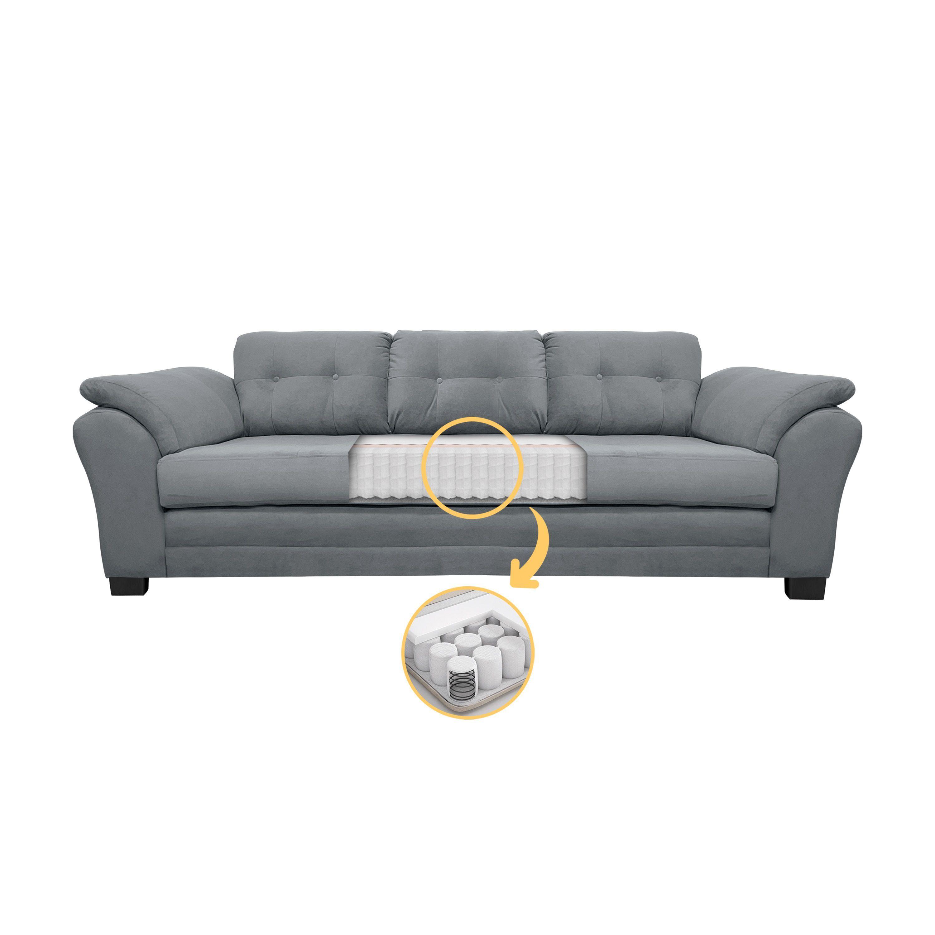 SOFA SAMY 3CUERPOS RESORTES FELPA GRIS-2