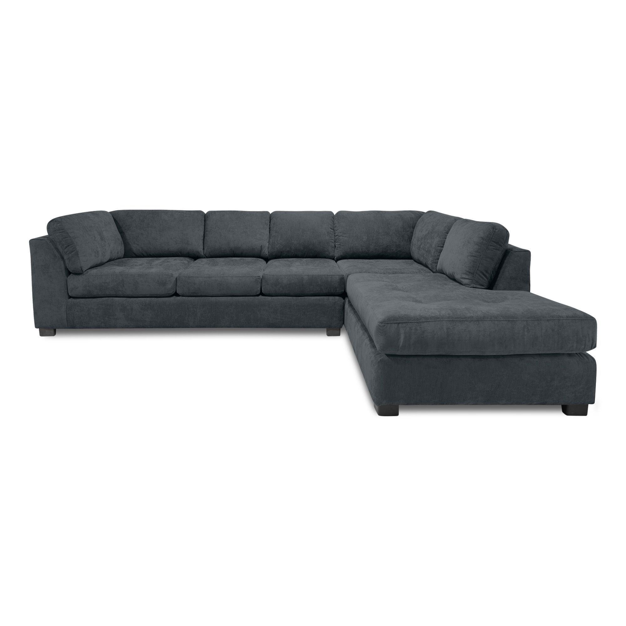 Sofa Seccional Londres 6 Cuerpos Chenille Marengo Derecho Resortes-2