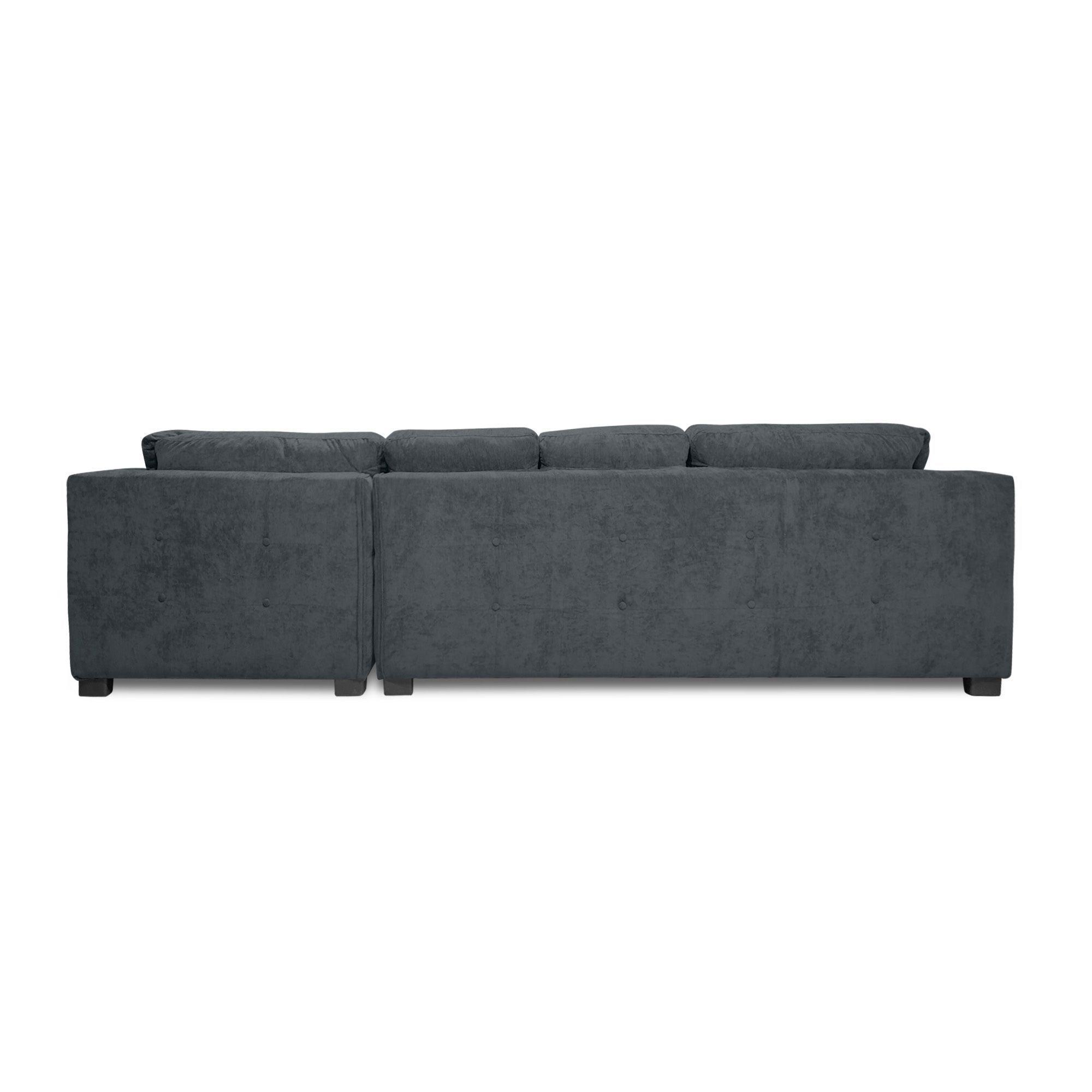 Sofa Seccional Londres 6 Cuerpos Chenille Marengo Derecho Resortes-4