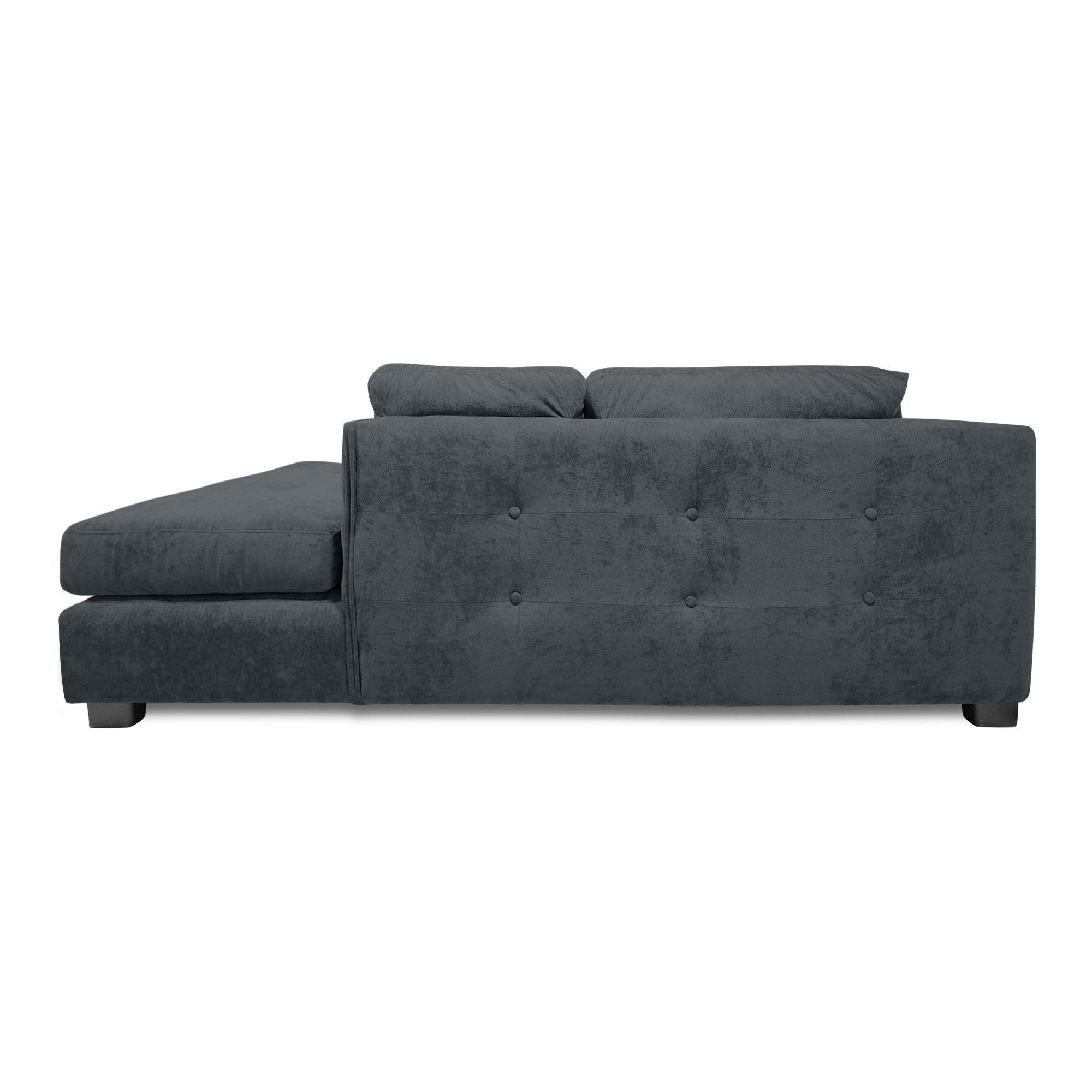 Sofa Seccional Londres 6 Cuerpos Chenille Marengo Derecho Resortes-5