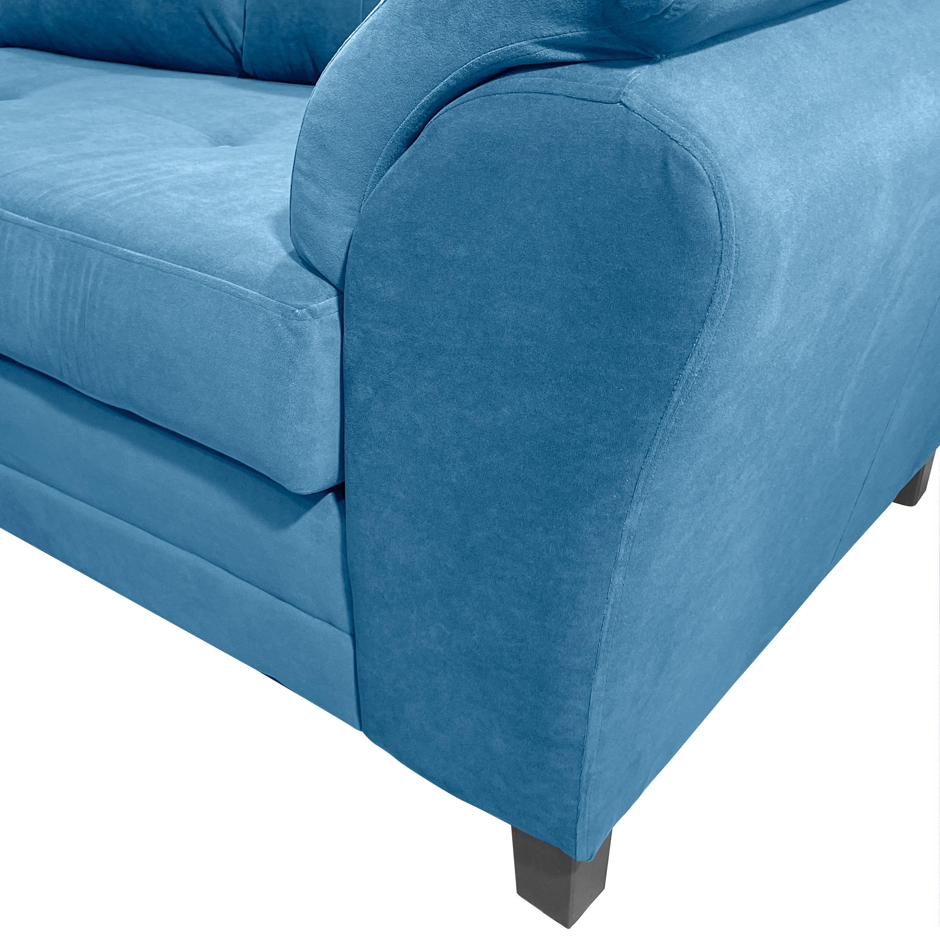 Sofa Seccional Samy 4 Cuerpos Azul Petroleo Izquierdo Resorte-6