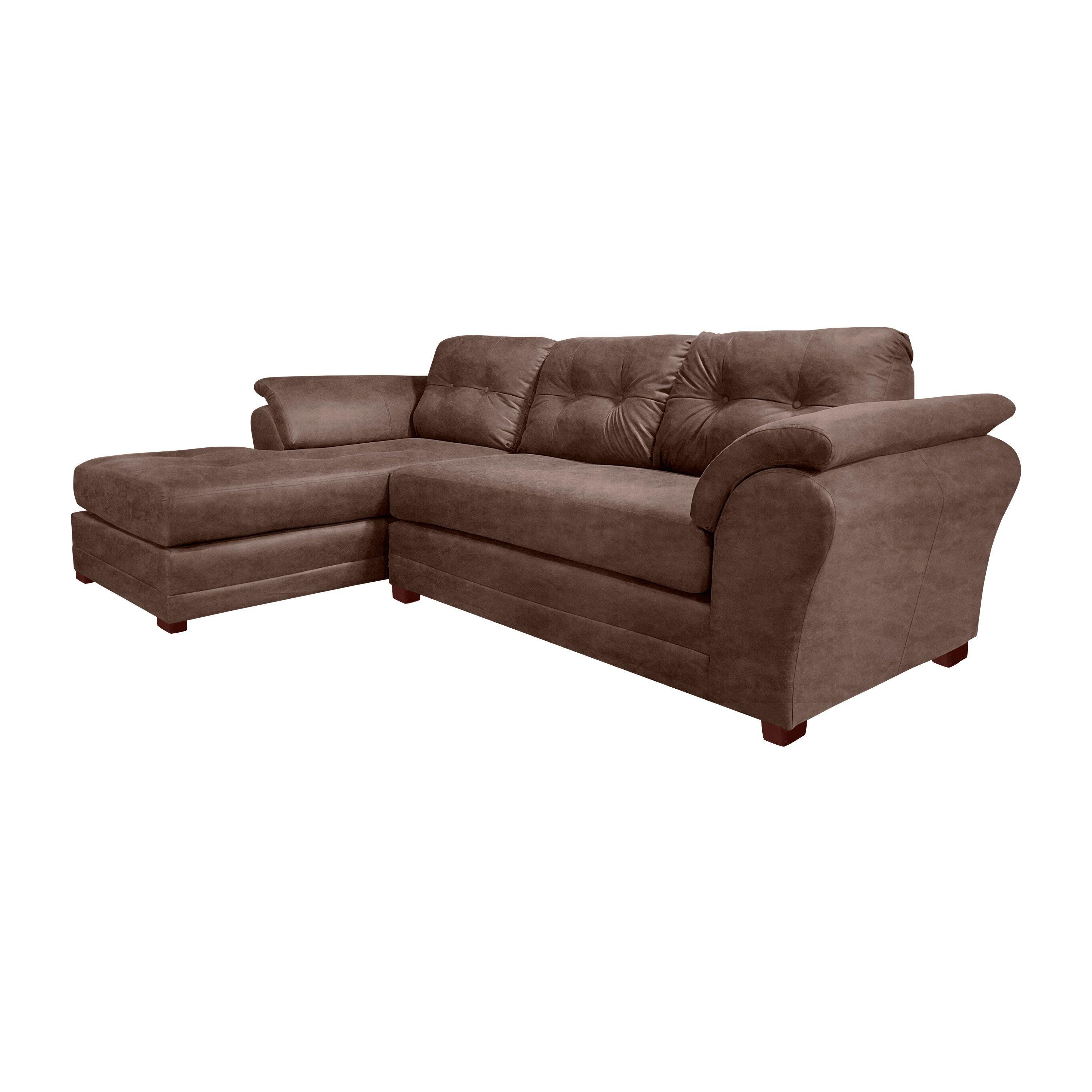 Sofa Seccional Samy 4 Cuerpos Tela Envejecida Camel Izquierdo Resorte-3