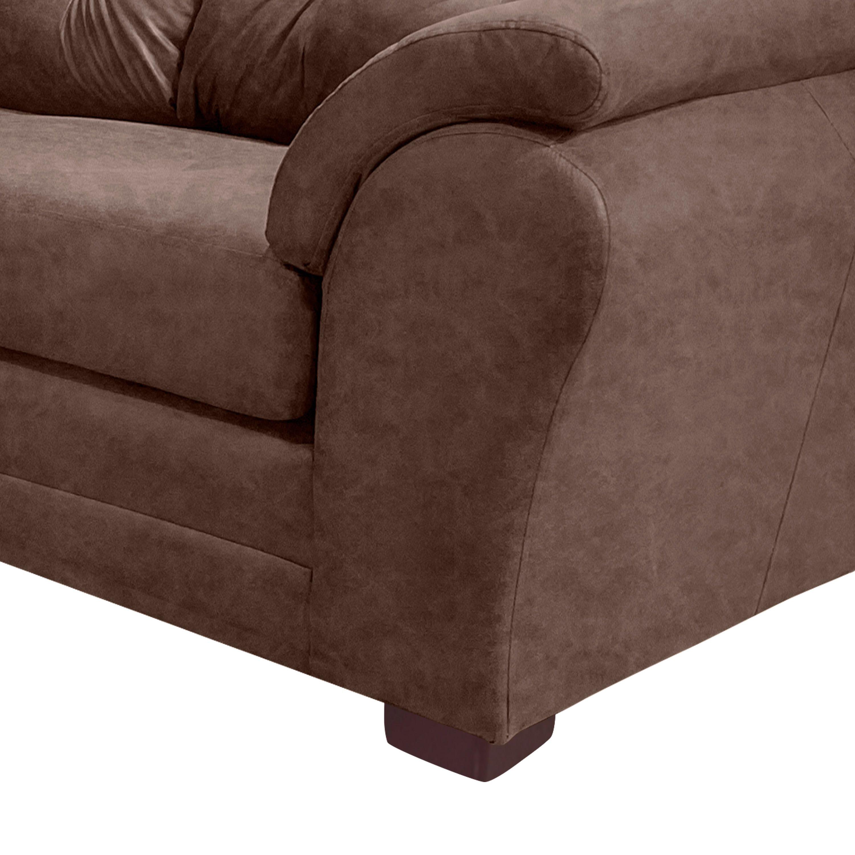 Sofa Seccional Samy 4 Cuerpos Tela Envejecida Camel Izquierdo Resorte-6