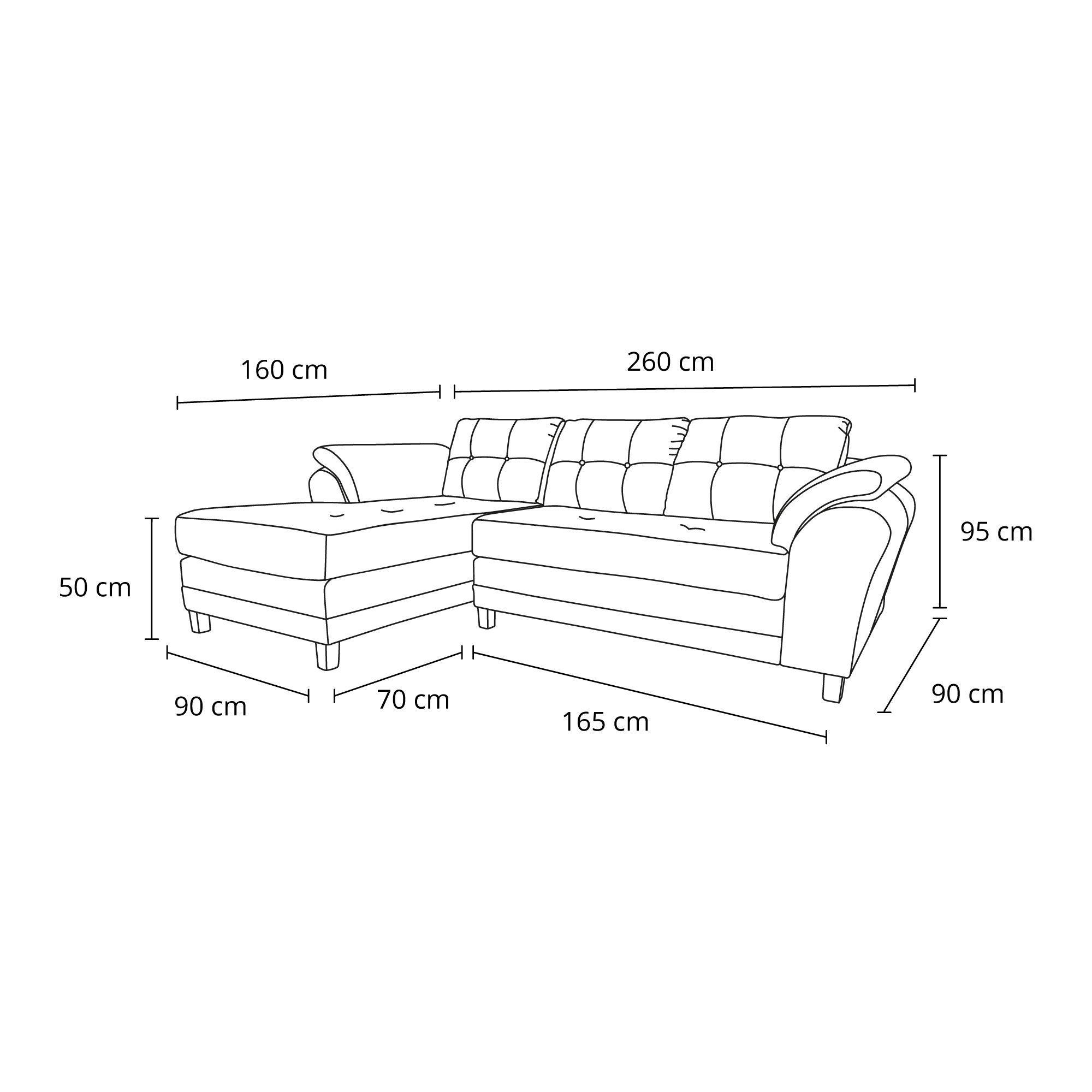 Sofa Seccional Samy 4 Cuerpos Beige Izquierdo Resorte-7