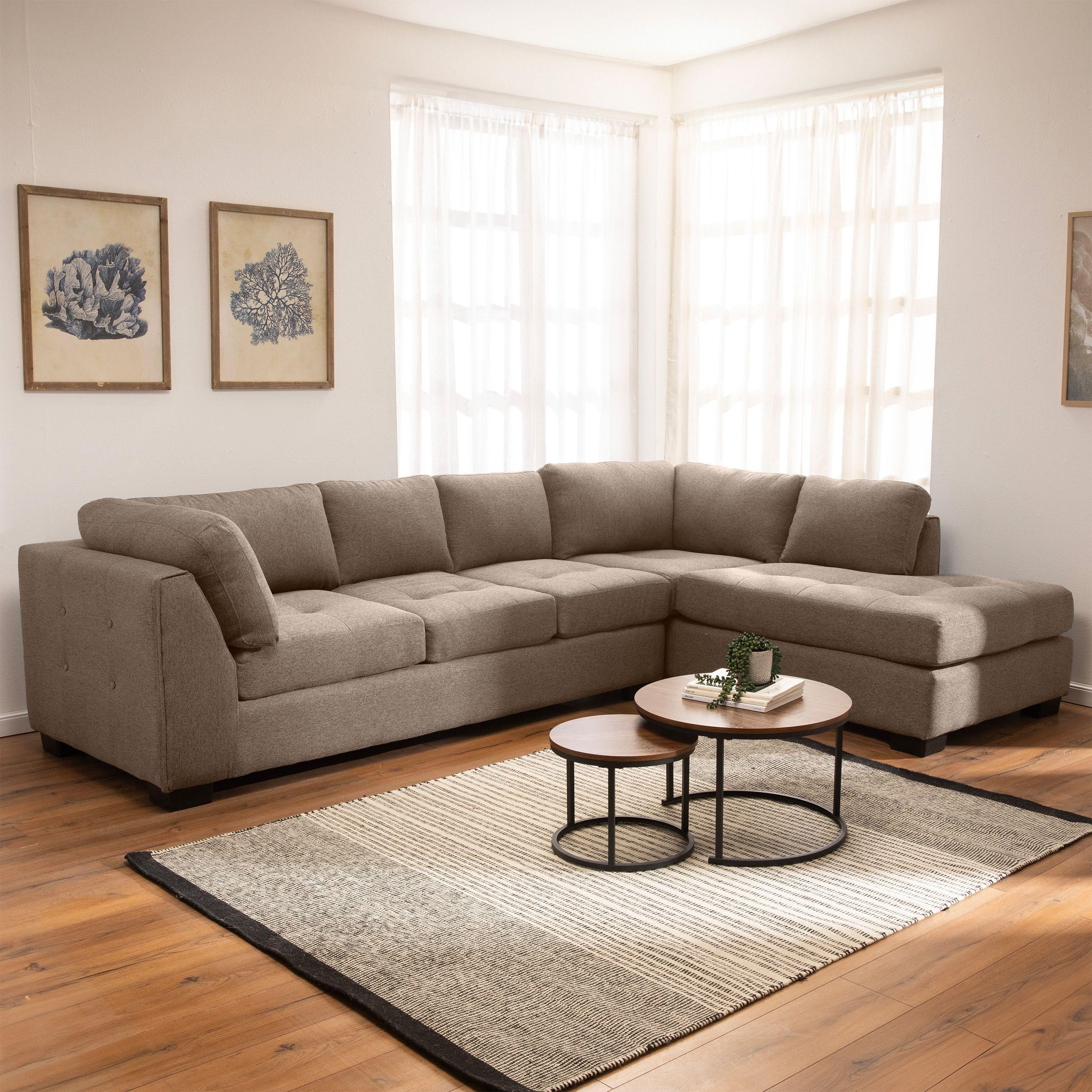 Sofa Seccional Londres 6 Cuerpos Lino Crema Derecho Resortes-0