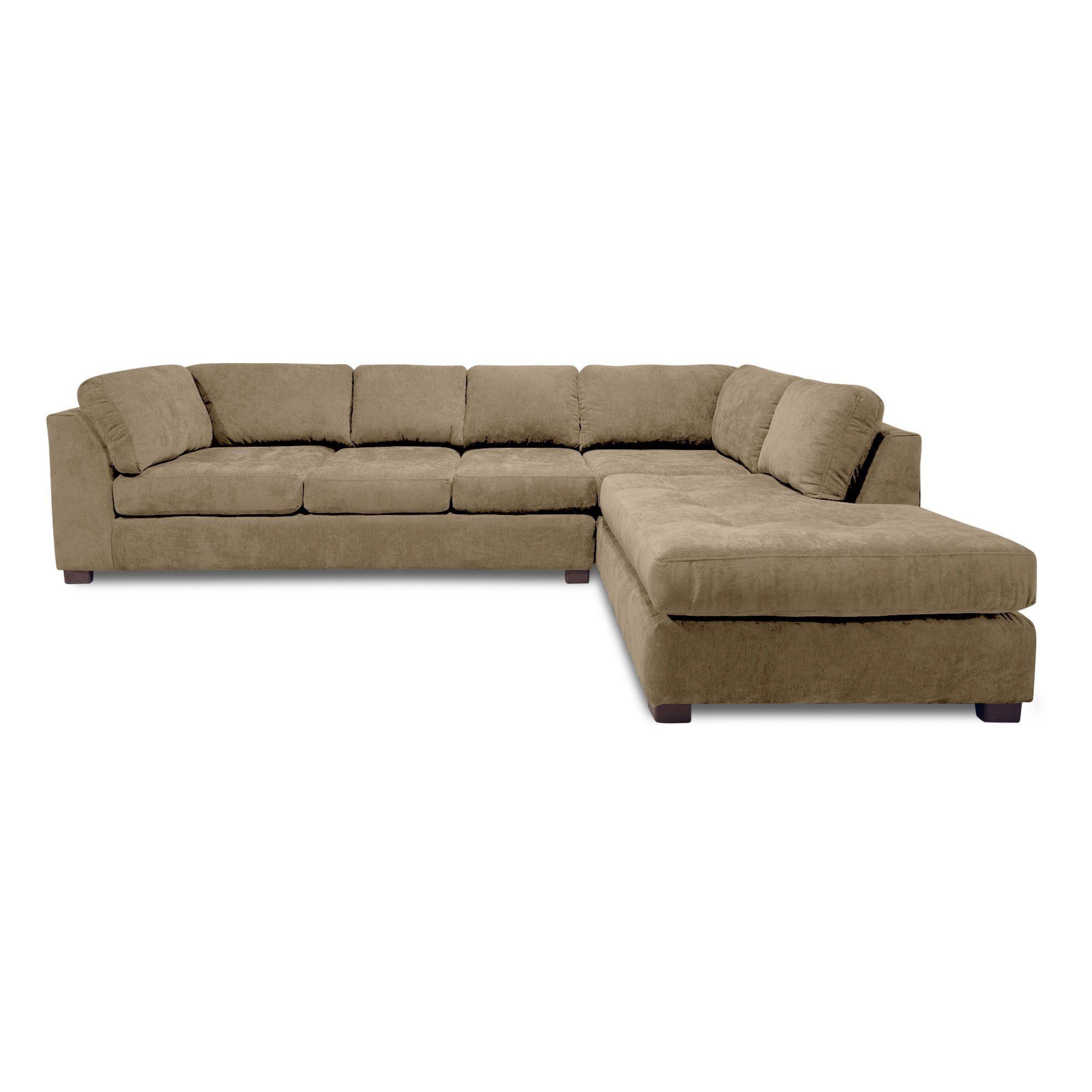 Sofa Seccional Londres 6 Cuerpos Chenille Crema Derecho Resortes-2