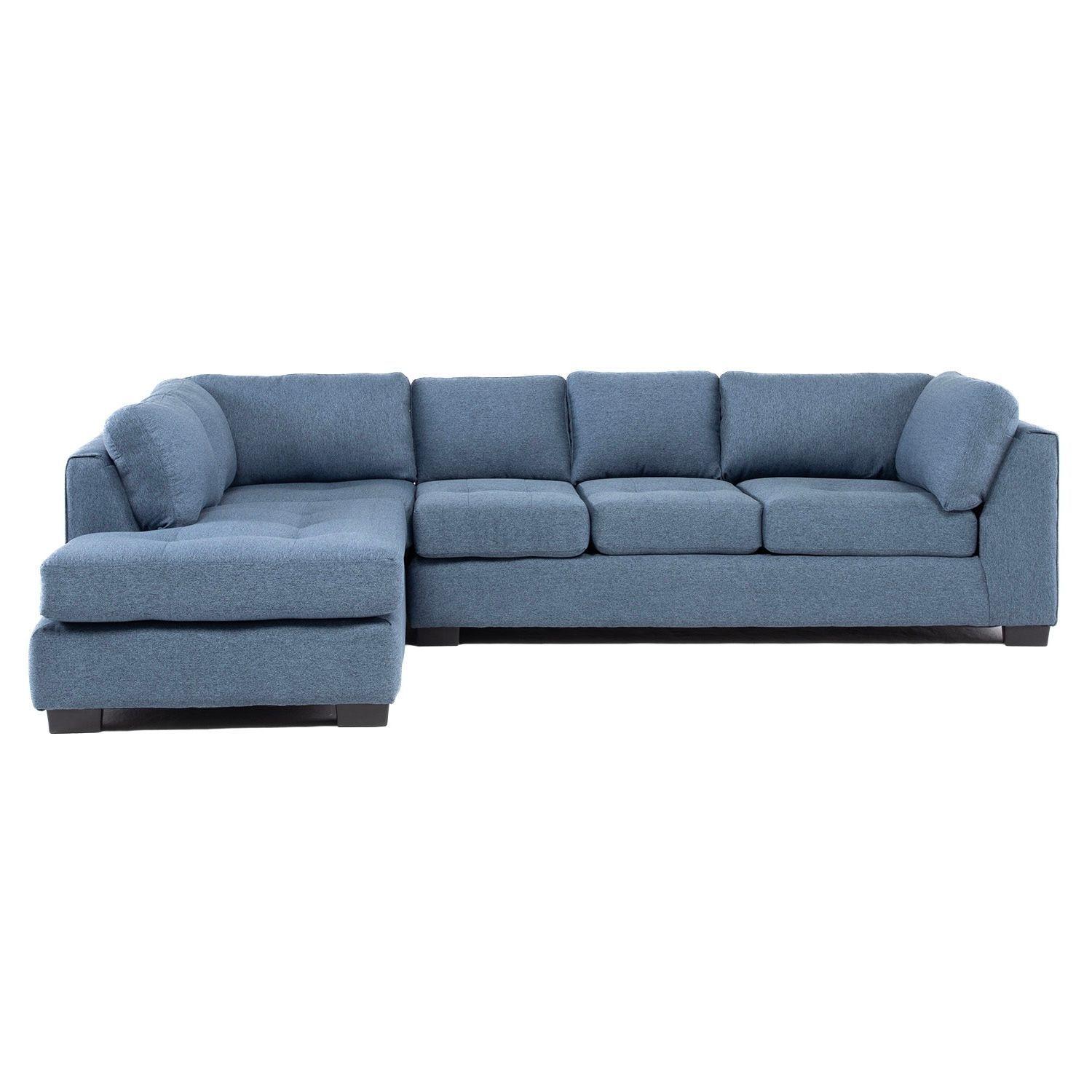 Sofa Seccional Londres 6 Cuerpos Lino Azul Izquierdo Resortes-2