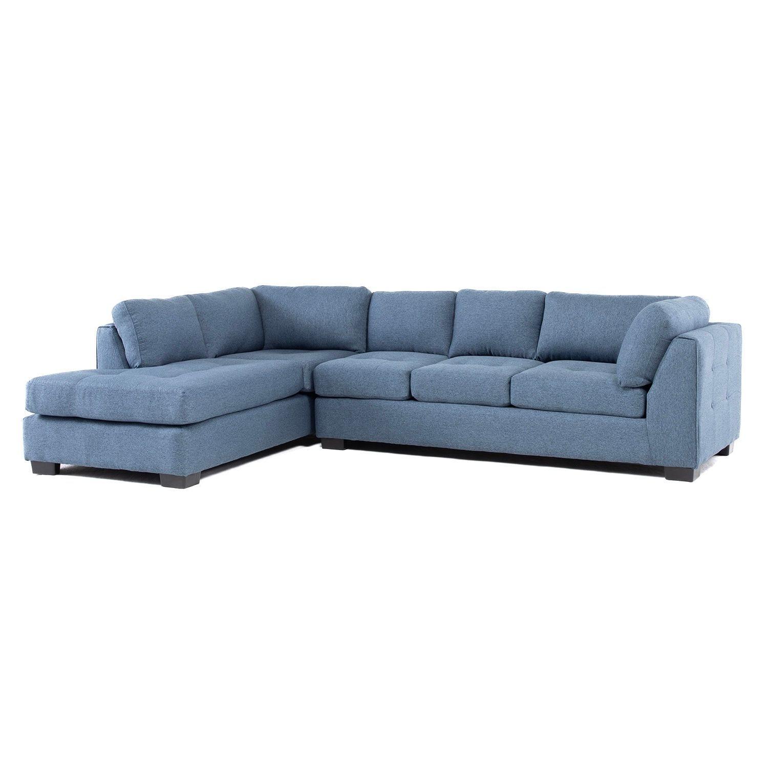 Sofa Seccional Londres 6 Cuerpos Lino Azul Izquierdo Resortes-3