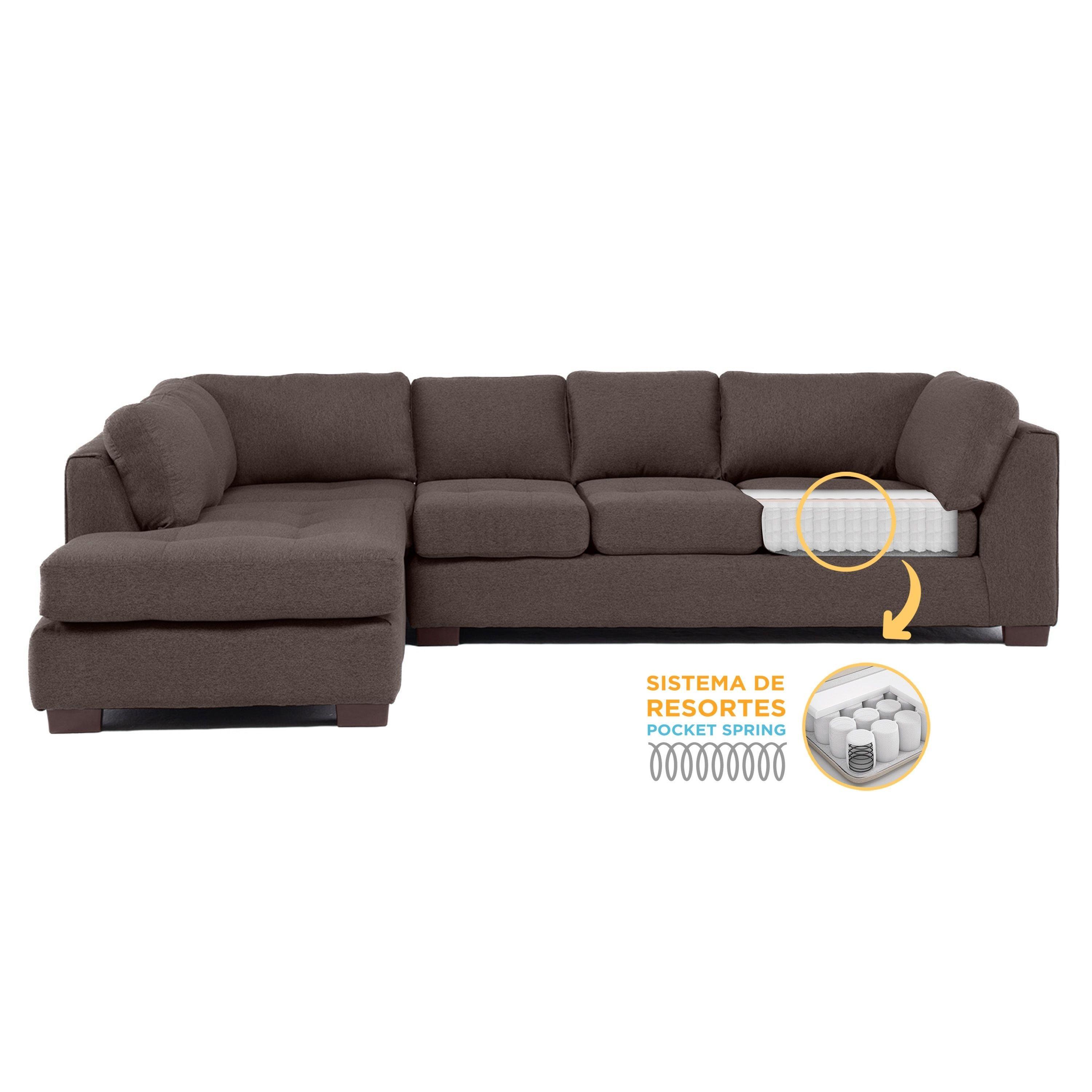 Sofa Seccional Londres 6 Cuerpos Lino Moro Izquierdo Resortes-2
