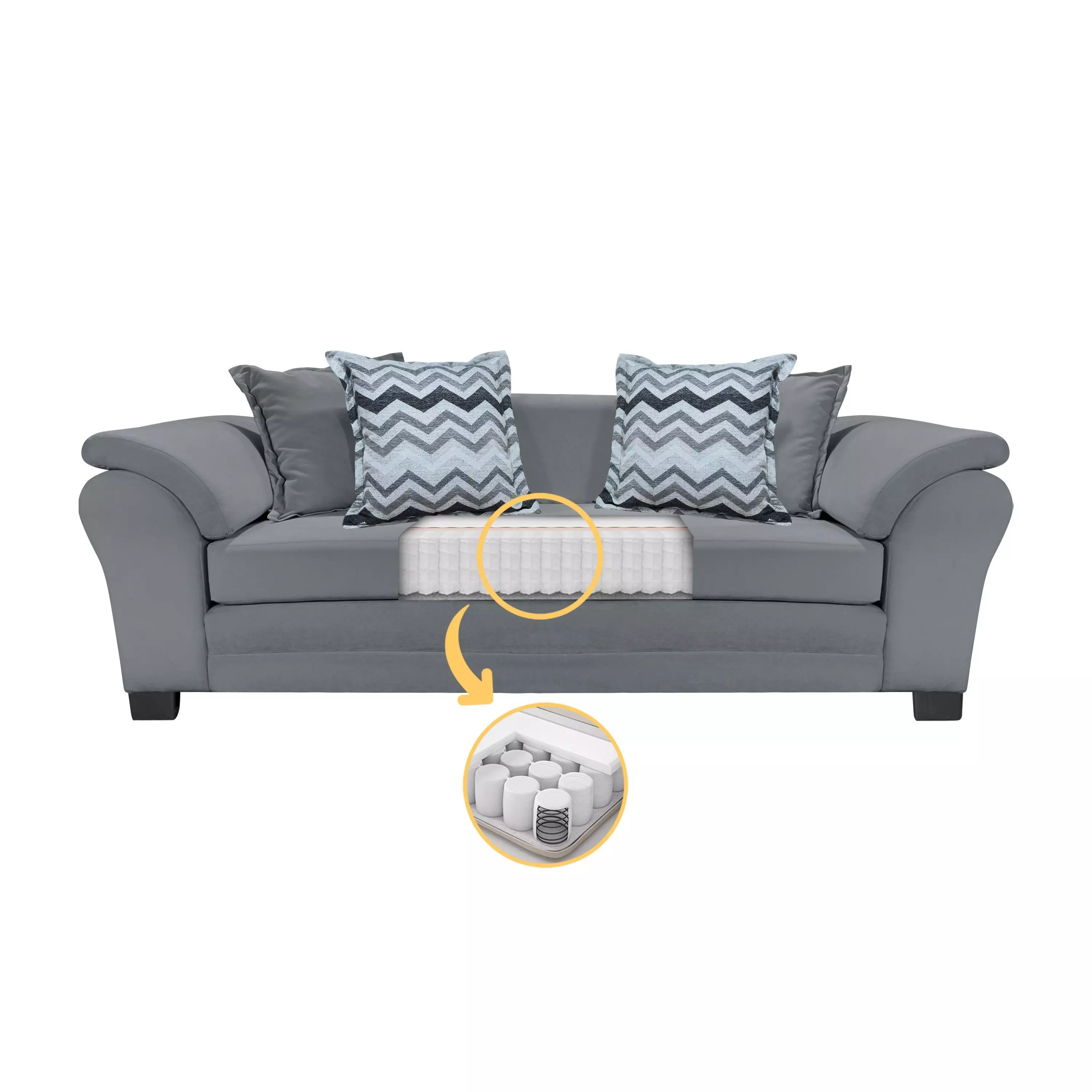 SOFA MUSTANG  3C RES FELPA GRIS-2