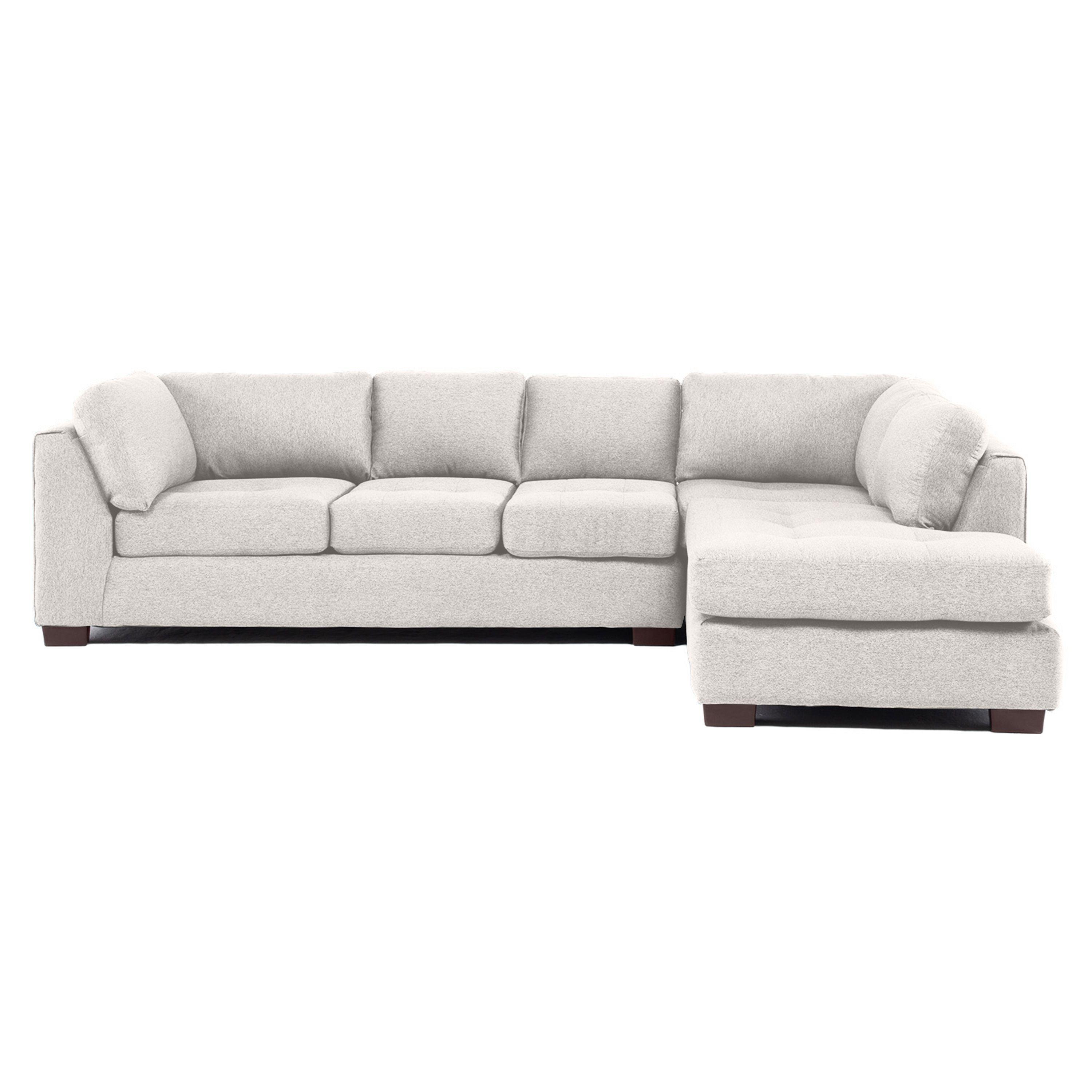 Sofa Seccional Londres 6 Cuerpos Lino Beige Derecho Resortes-1