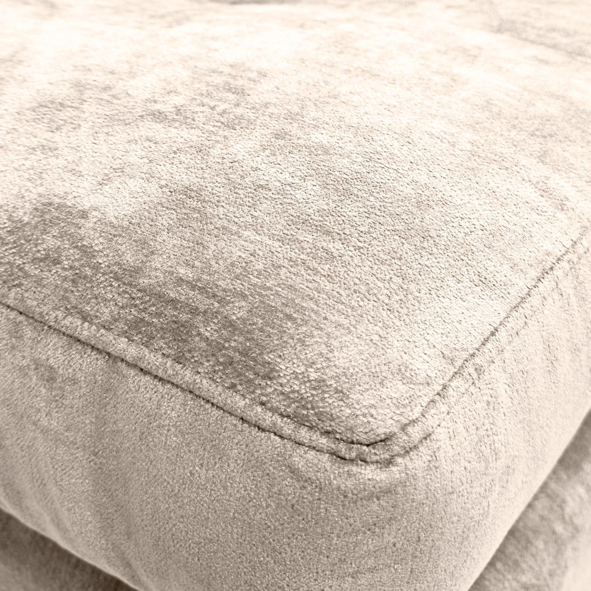 Sofa Seccional Londres 6 Cuerpos Chenille Beige Derecho Resortes-7